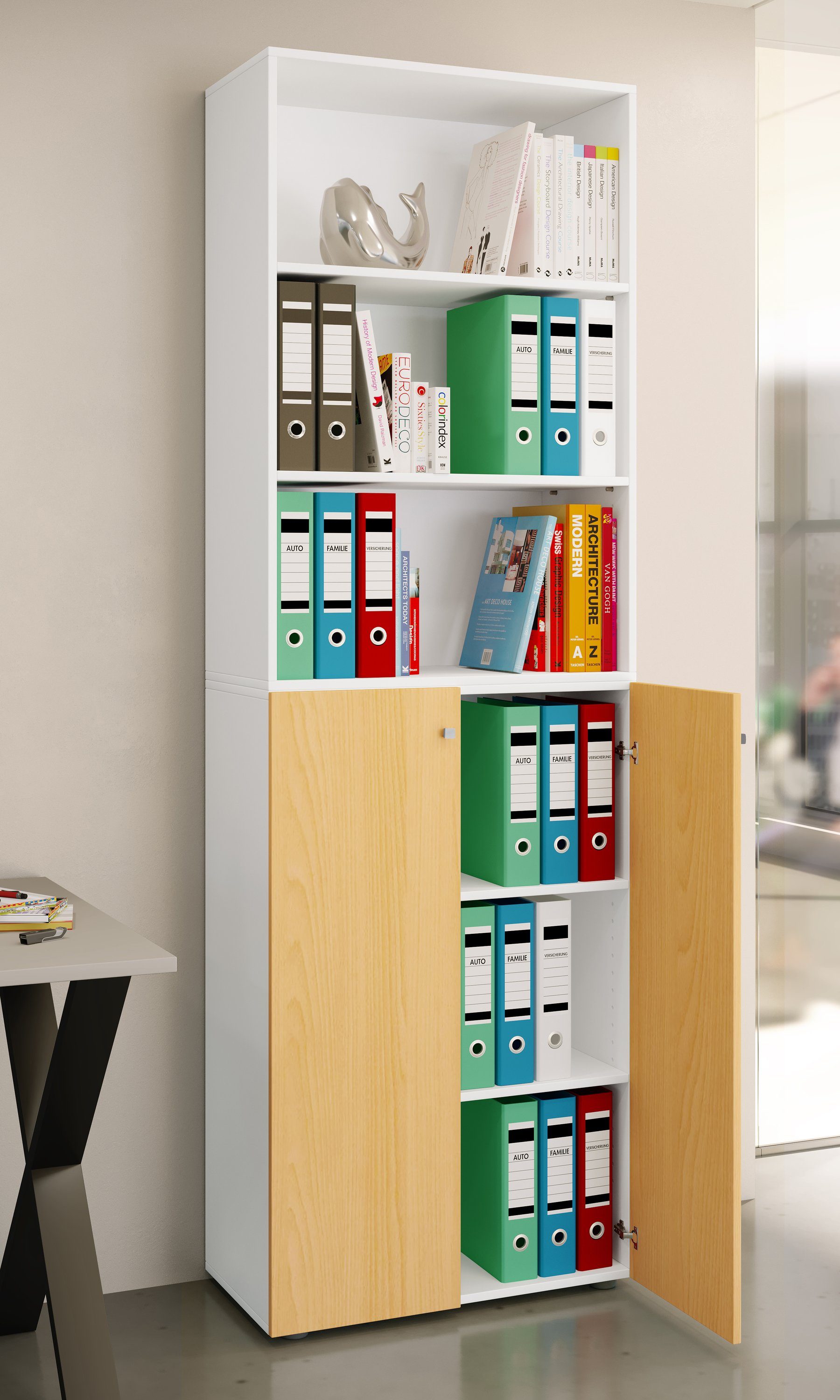 VCM Aktenschrank Büroschrank Regal Ordner Aktenschrank günstig online kaufen