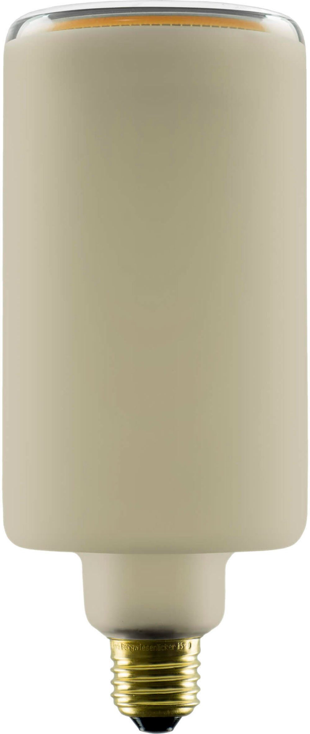 SEGULA LED-Leuchtmittel LED Zylinder smokey matt, E27, 1 St., Extra-Warmweiß, handmade