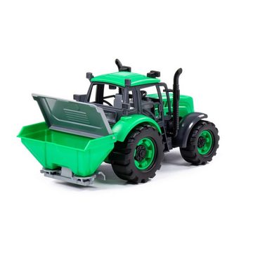 Polesie Spielzeug-Auto Traktor Düngerstreuer 91239, Motorhaube für drinnen und draußen