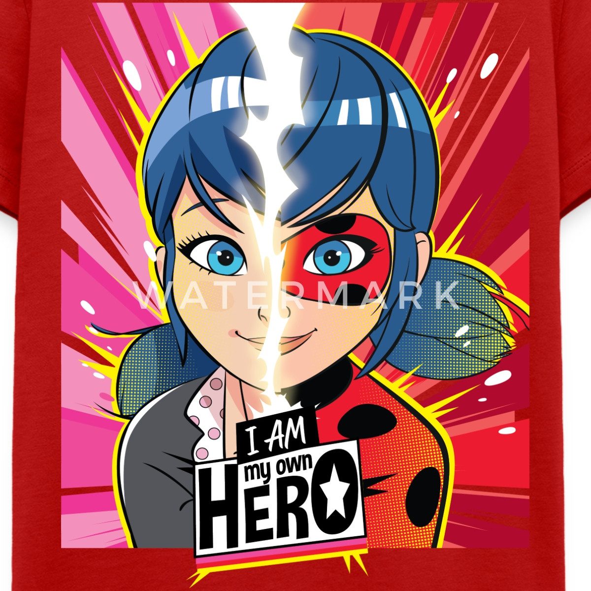 Spreadshirt T-Shirt Miraculous I Am My Own Hero Ladybug Marinette Teenager Premium T-Shirt (1-tlg)