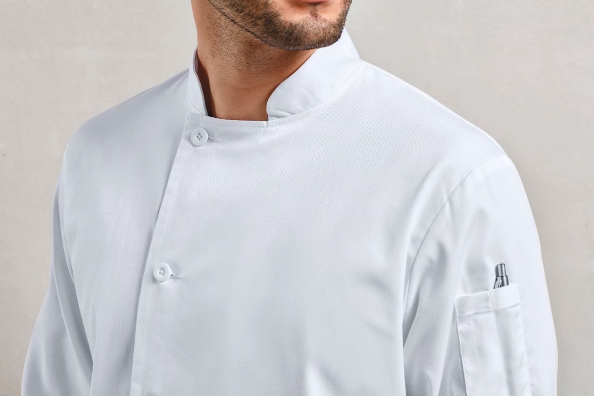 Premier Workwear Arbeitsjacke Kochjacke Essential Long Sleeve Chefs Jacket