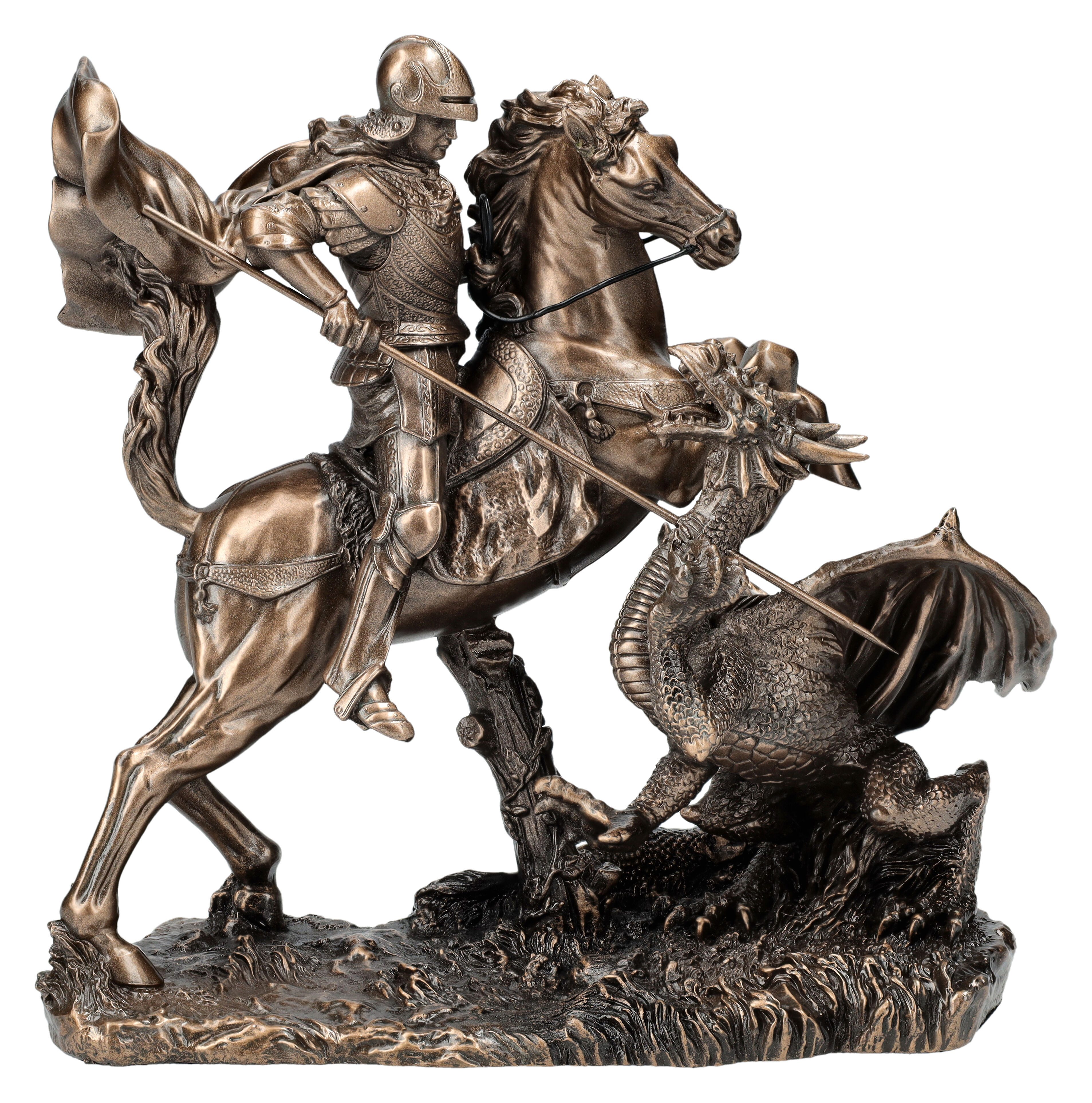 Figuren Shop GmbH Dekofigur Heiliger Georg Skulptur – Veronese Studio Collection 16 cm Dekofigur
