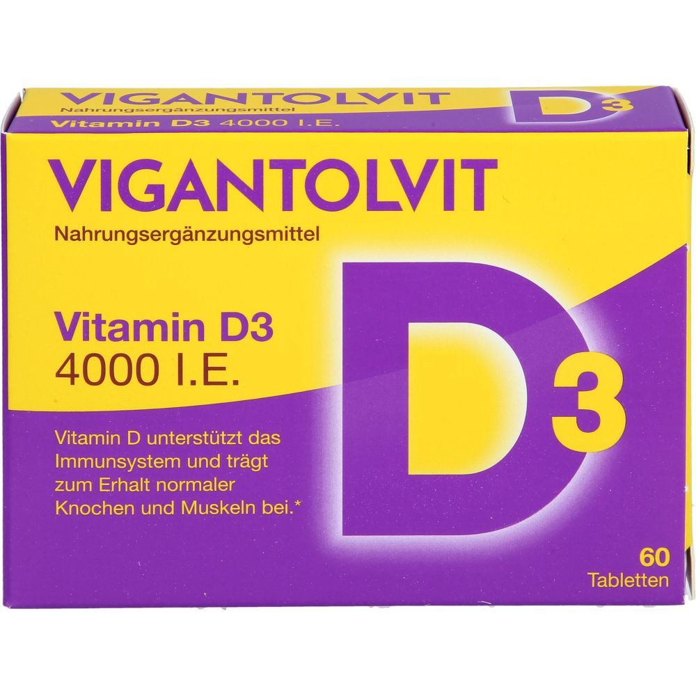 WICK Pharma - Zweigniederlassung der Procter & Gamble GmbH VIGANTOLVIT 4000 I.E. Vitamin D3 Tabletten Tabletten, 60 St.