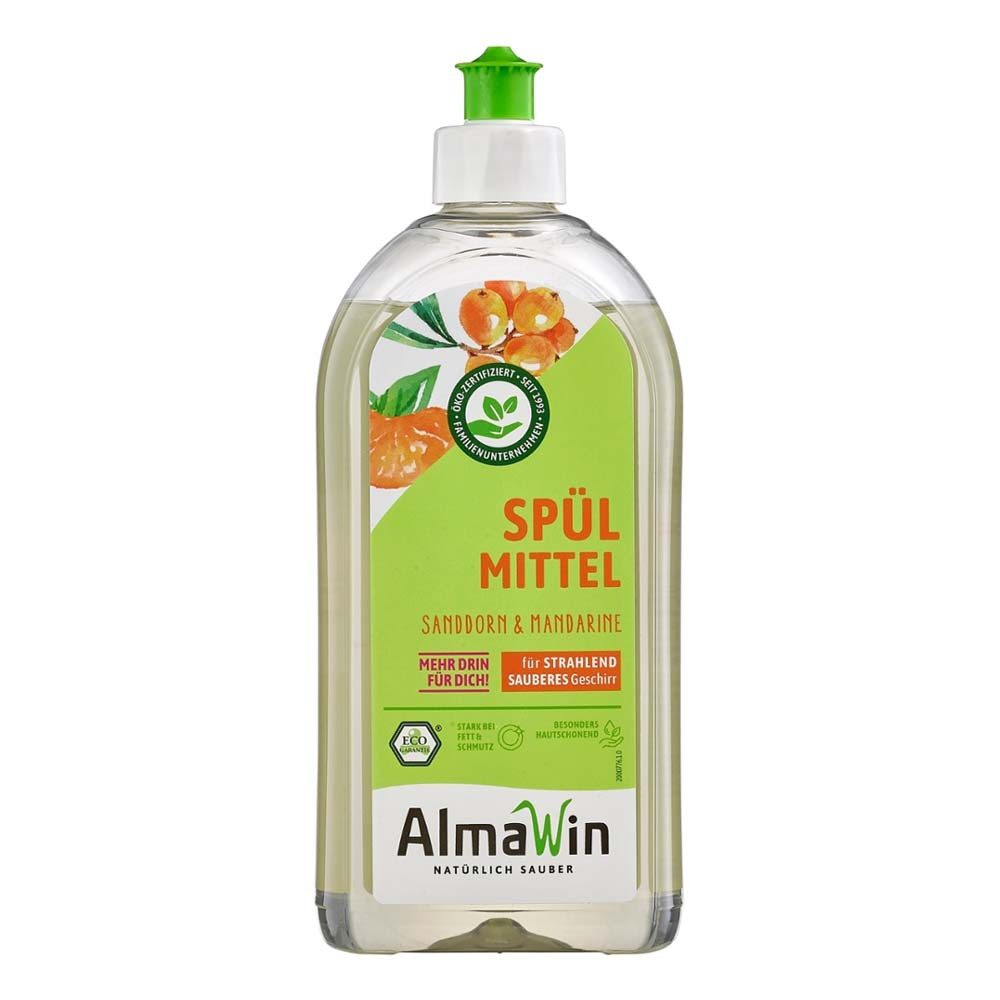 Almawin Spülmittel - Sanddorn Mandarine 500ml Geschirrspülmittel