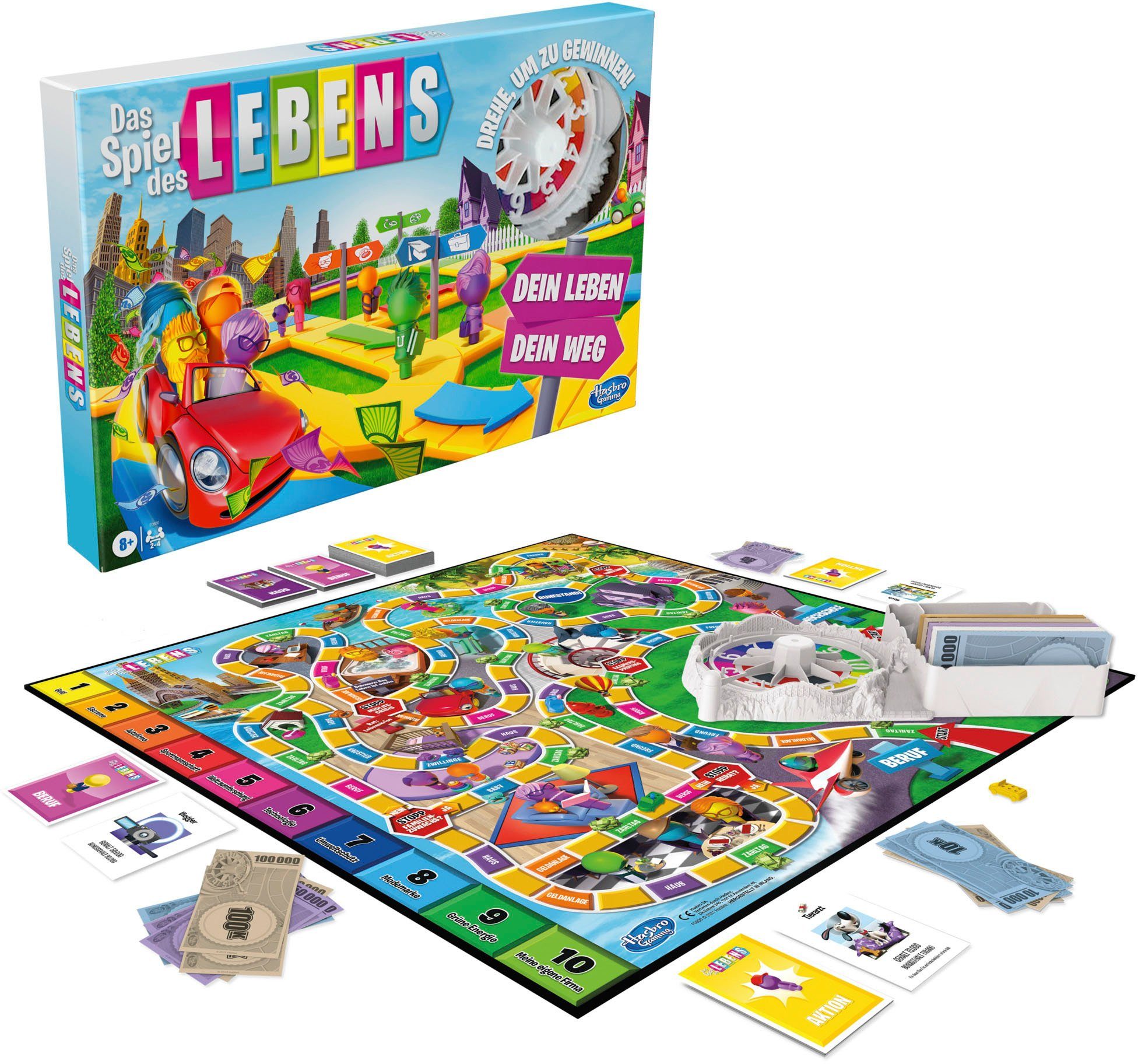 Hasbro Spiel, Brettspiel Das Spiel des Lebens