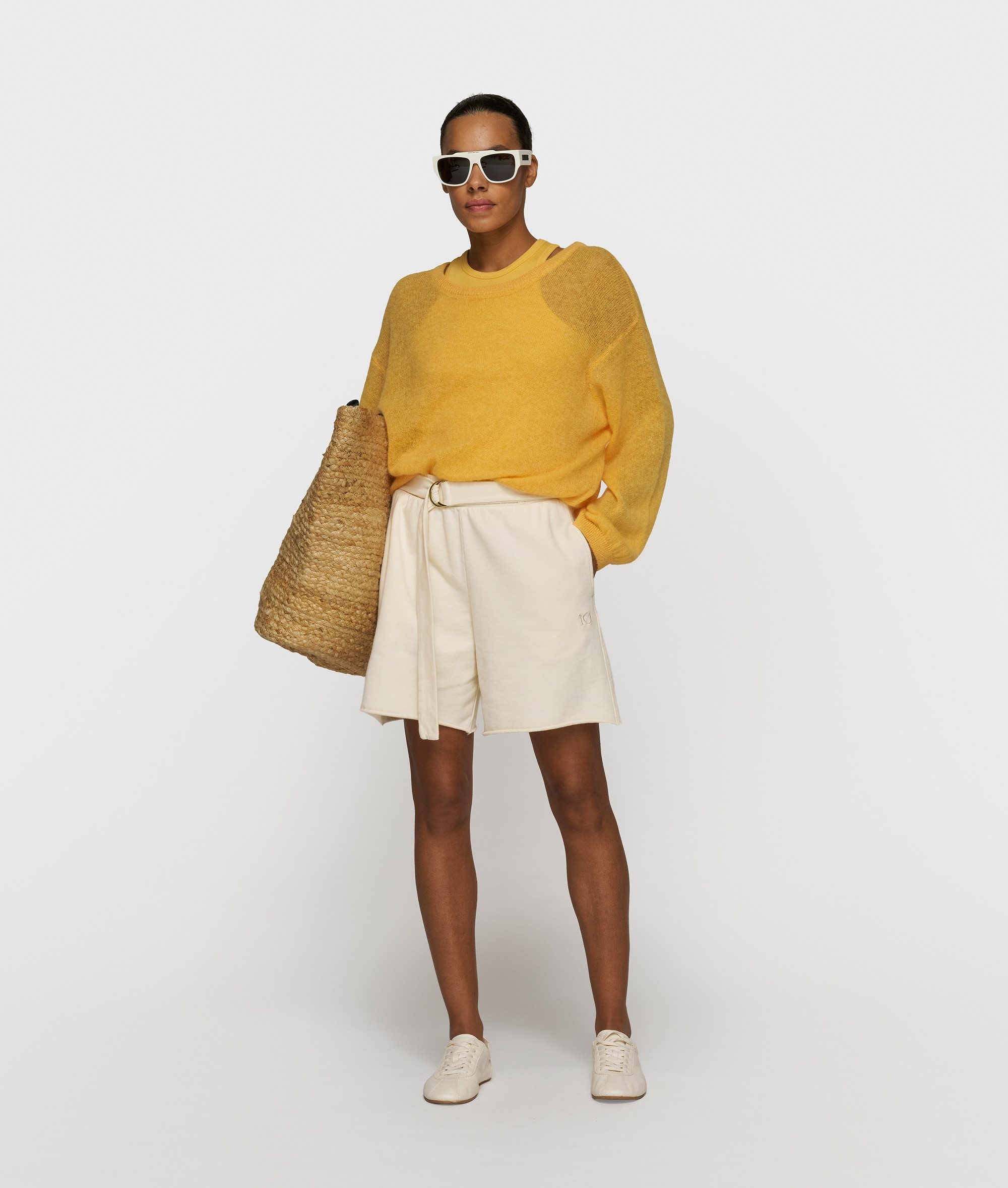 10DAYS Rundhalspullover thin knit sweater