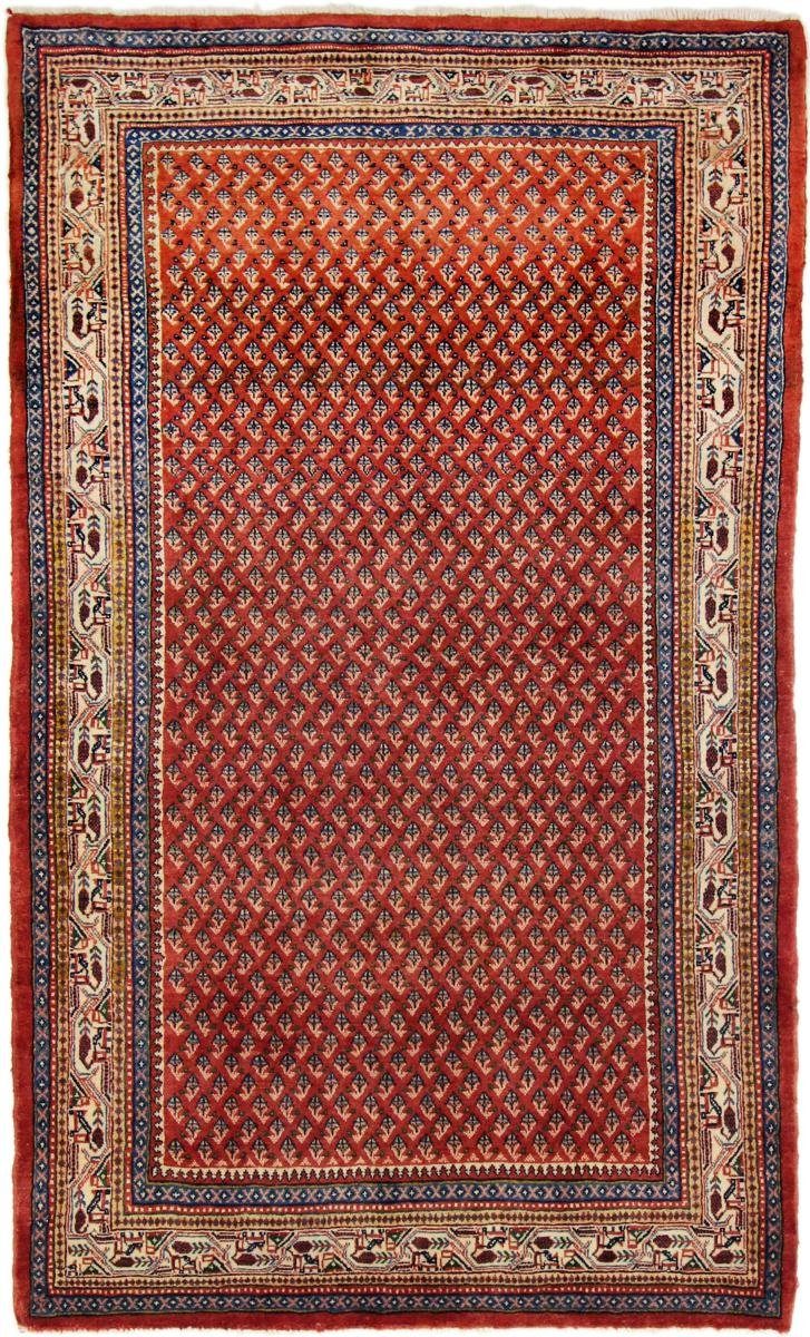 Orientteppich Hamadan 132x216 Handgeknüpfter Orientteppich / Perserteppich, Nain Trading, rechteckig, Höhe: 8 mm