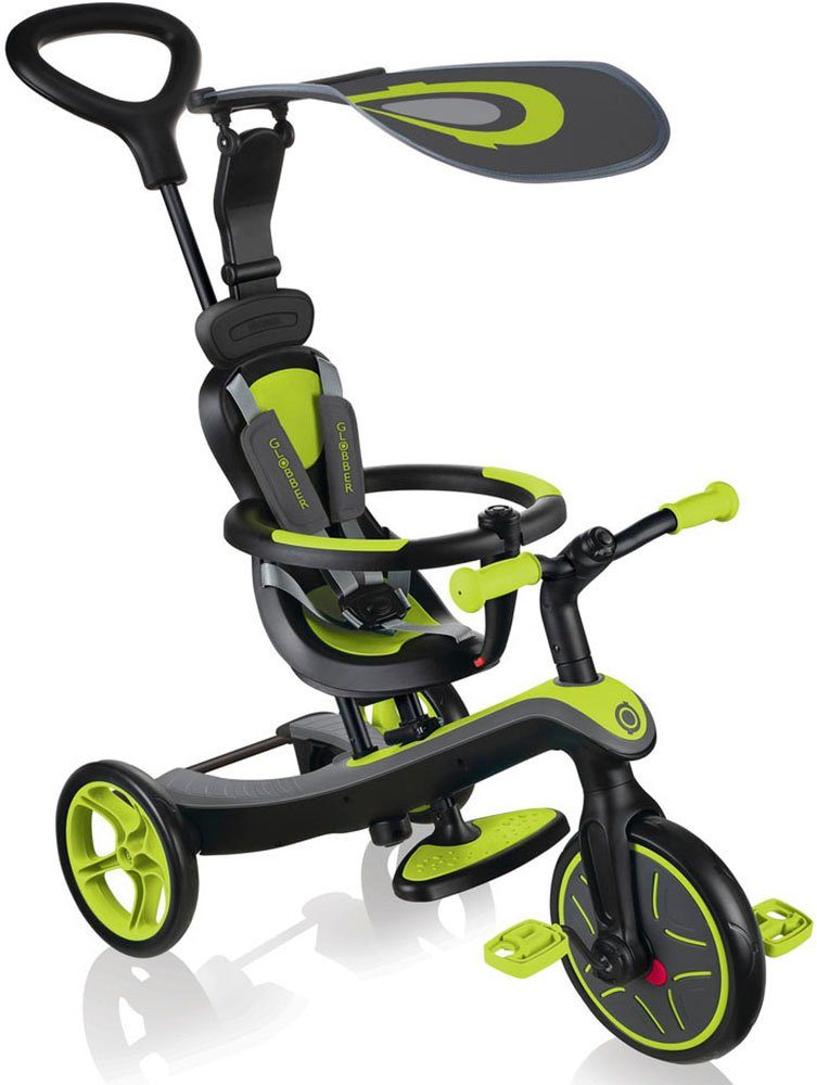 Gehen Sie zum Online-Shop! authentic sports & toys Globber EXPLORER 4in1 grün TRIKE Dreirad