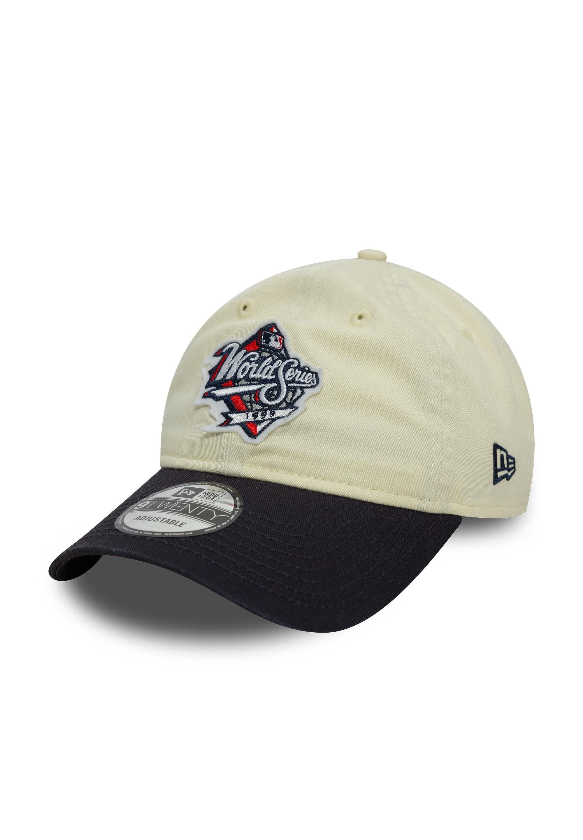 Baseball Cap New York Yankees MLB World Series Patch Beige Marineblau Verstellbare