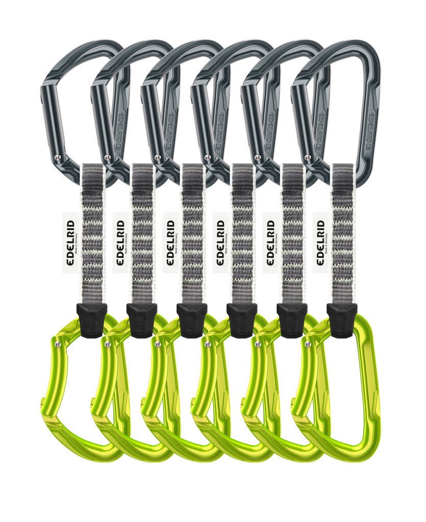 Edelrid Karabiner Pure Set Sixpack Expressset Slate/Oasis