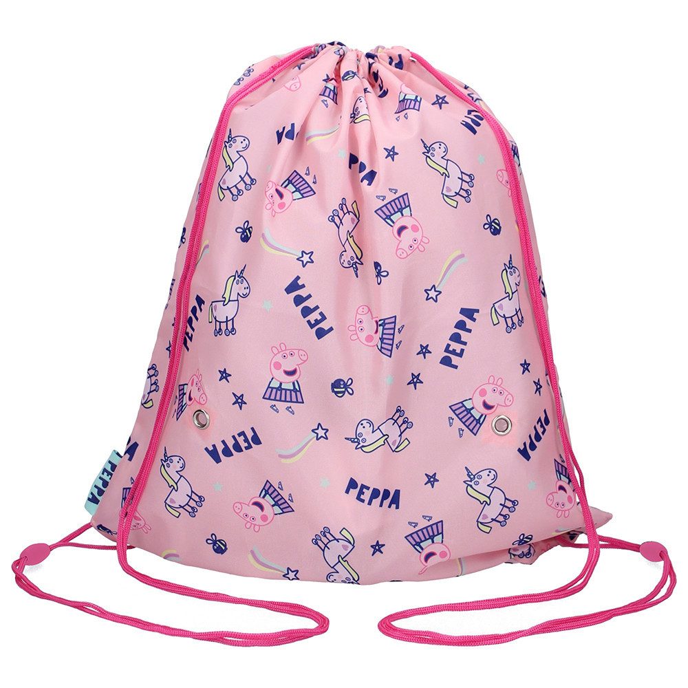Peppa Pig Turnbeutel PEPPA WUTZ Turnbeutel Tasche Gymbag 37x45cm