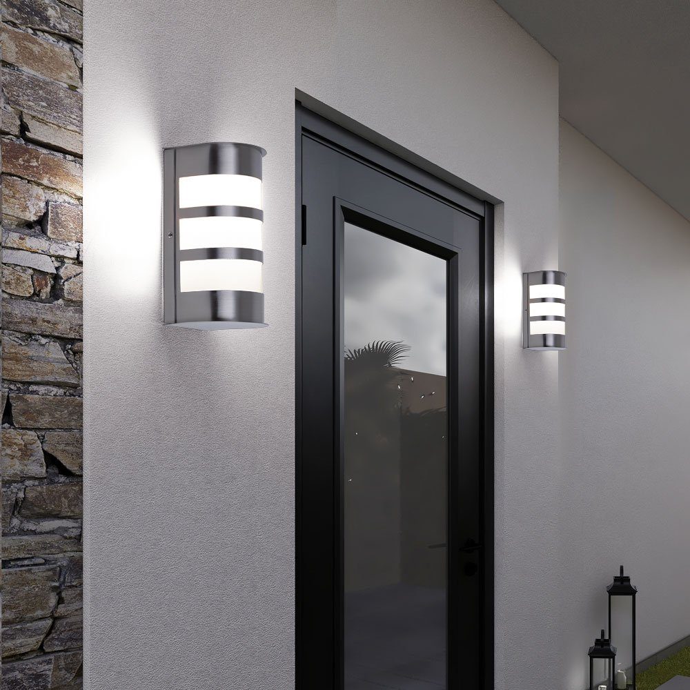 etc-shop Außen-Wandleuchte, Leuchtmittel nicht inklusive, 2er Set Außen Leu günstig online kaufen