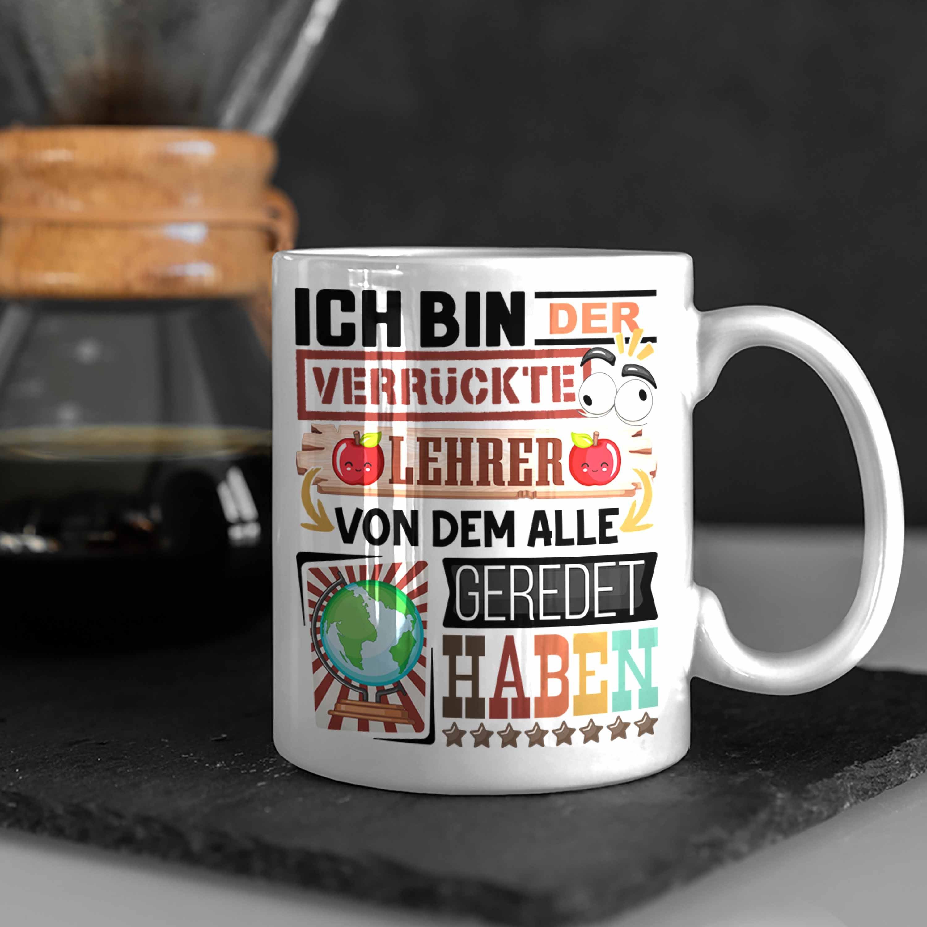 Geburtstag Trendation Geschenk Tasse Tasse Lehrer Lehrer Weiss Geschenkidee für Lustig Spruch