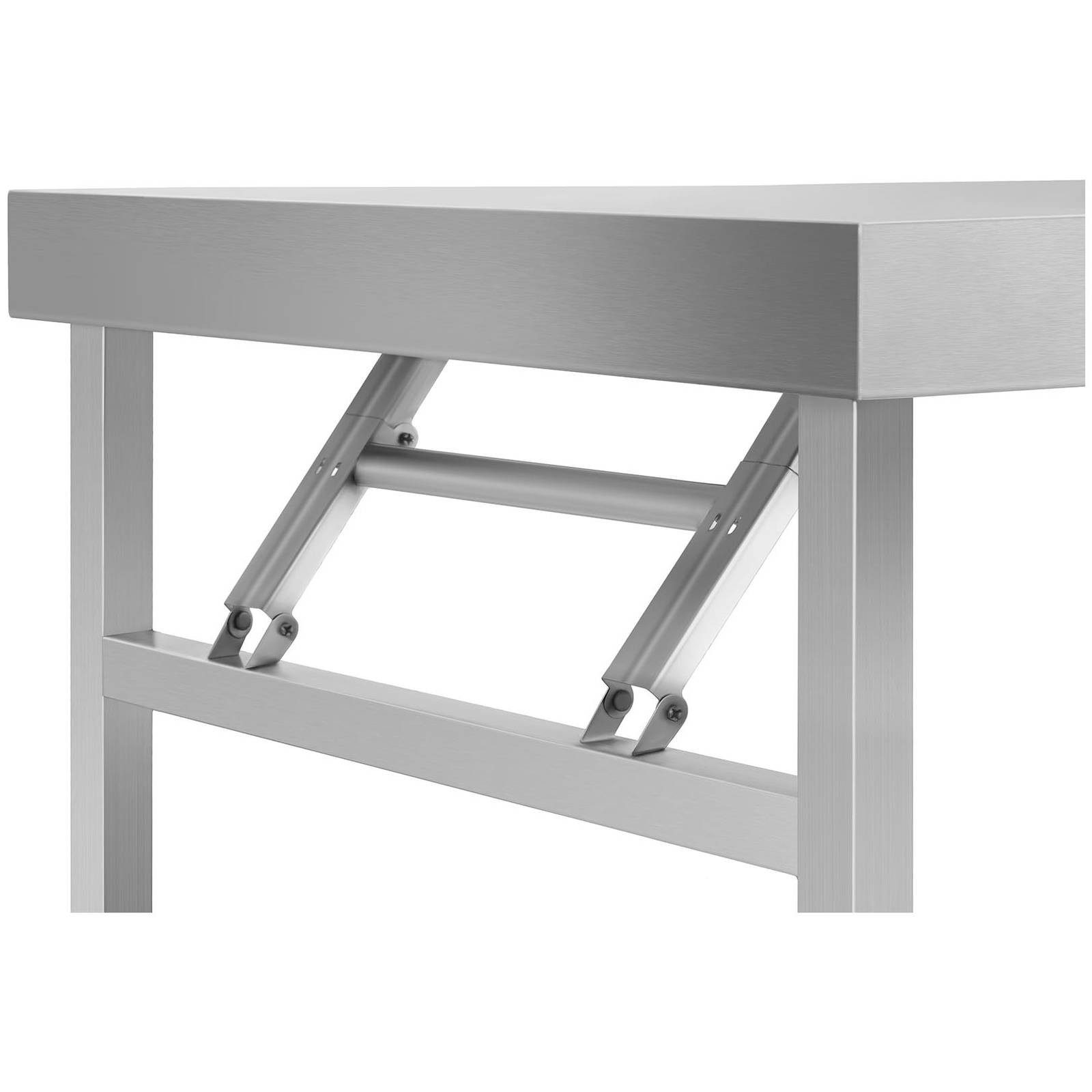 Royal Catering Arbeitstisch 120 x 60 x 90,5 cm Küchentisch 210 kg Klapptisch Edelstahltisch, verschiedene Größen