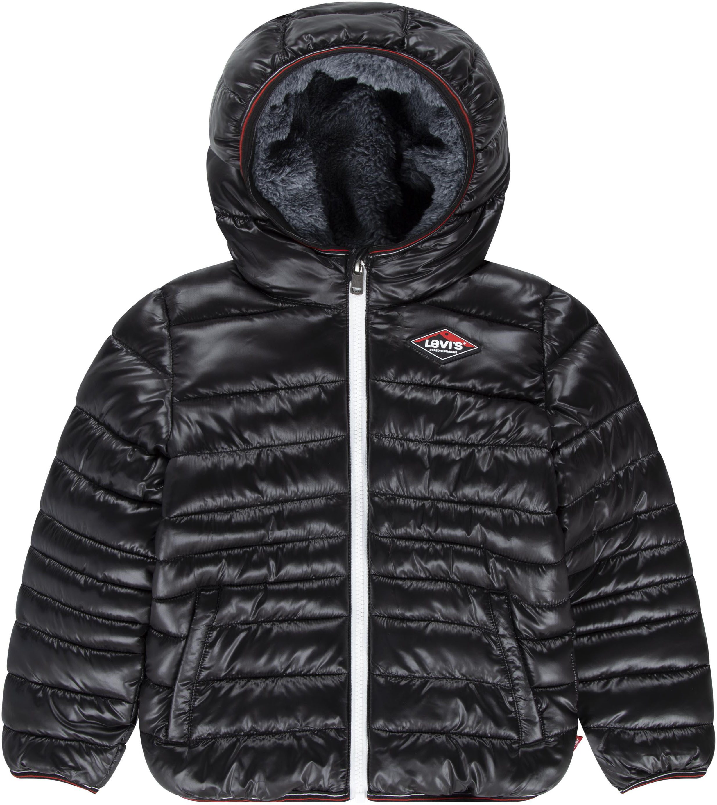 Levi's® Kids Steppjacke SHERPA LINED MDWT PUFFER JACKET for Boys mit Kapuze
