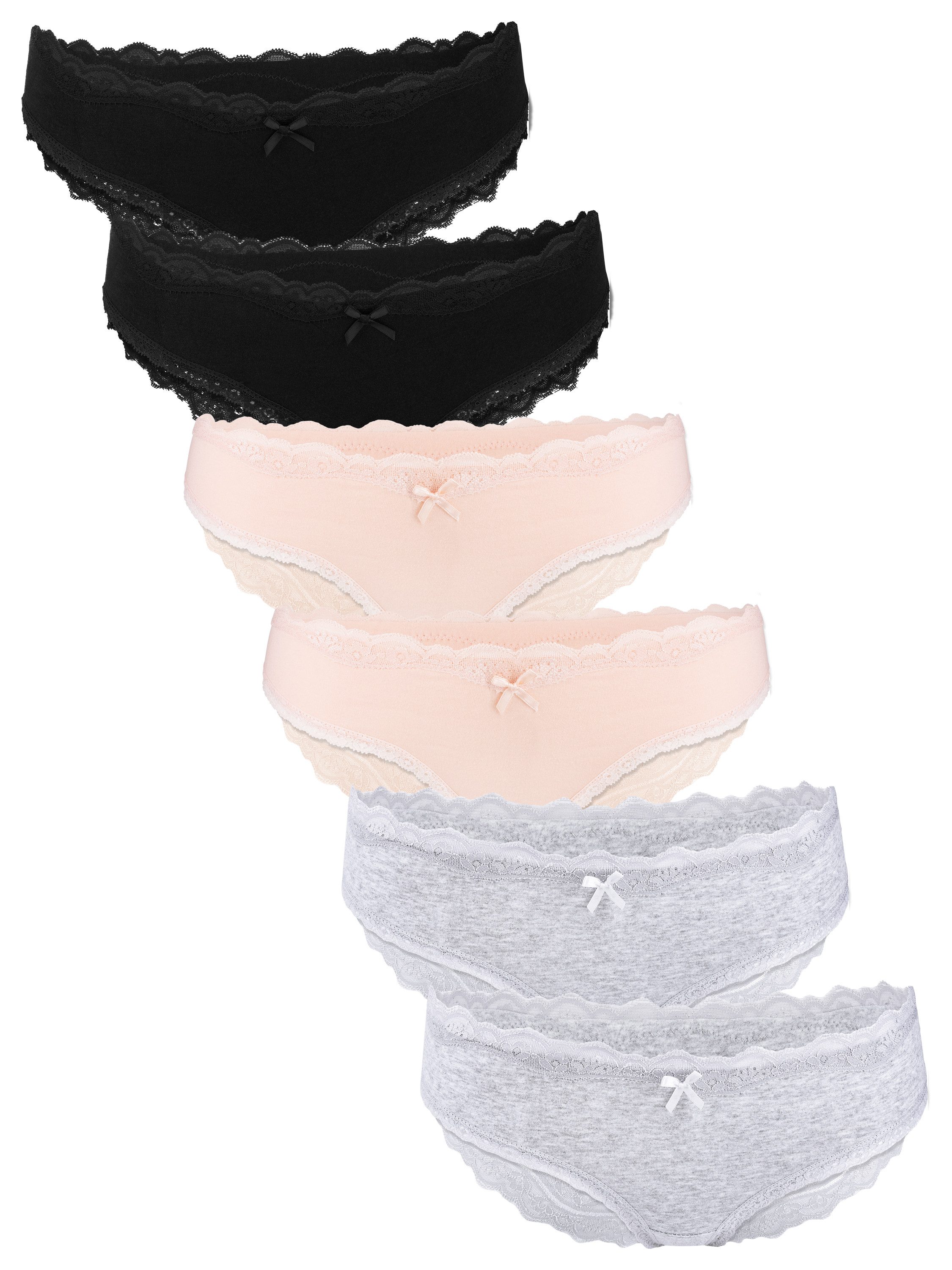 Brasilslip Frauen Unterwäsche - Damen Hipster aus Baumwolle