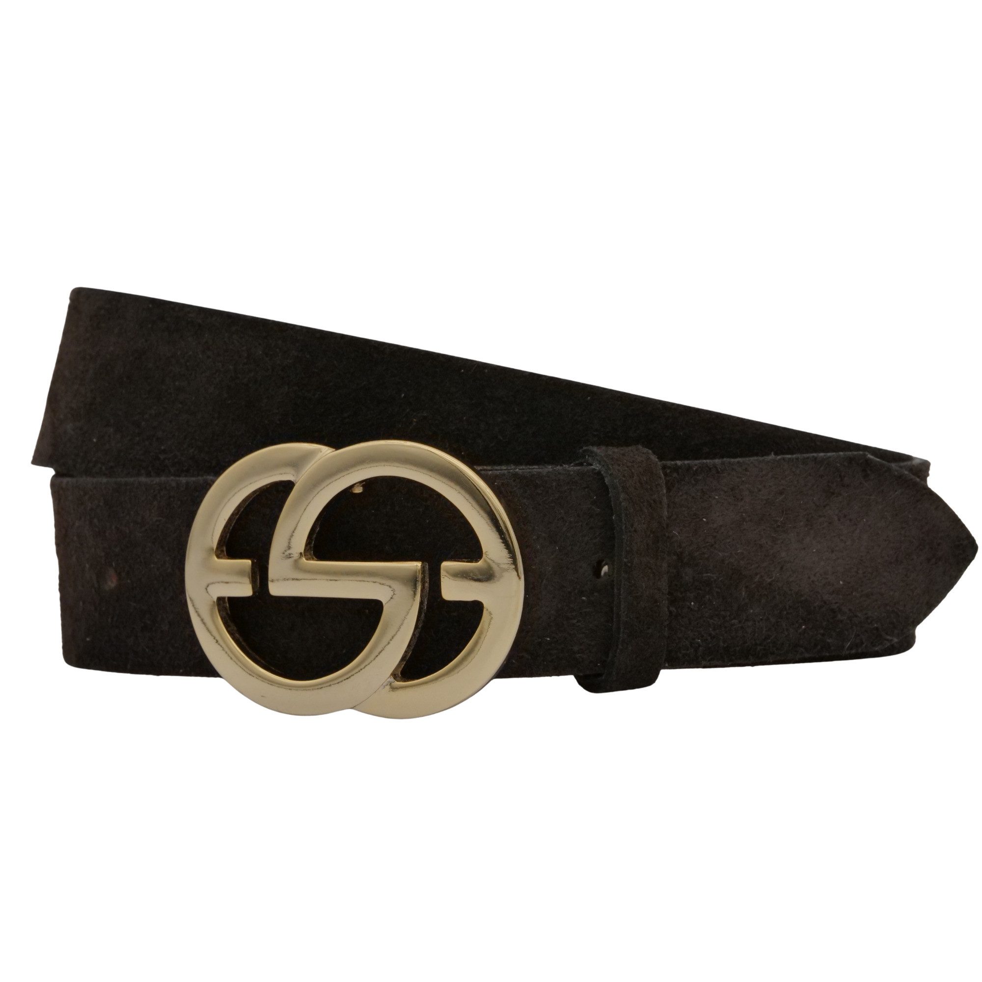 AnnaMatoni Ledergürtel AnnaMatoni Damen Ledergürtel in hochwertigem Velour günstig online kaufen