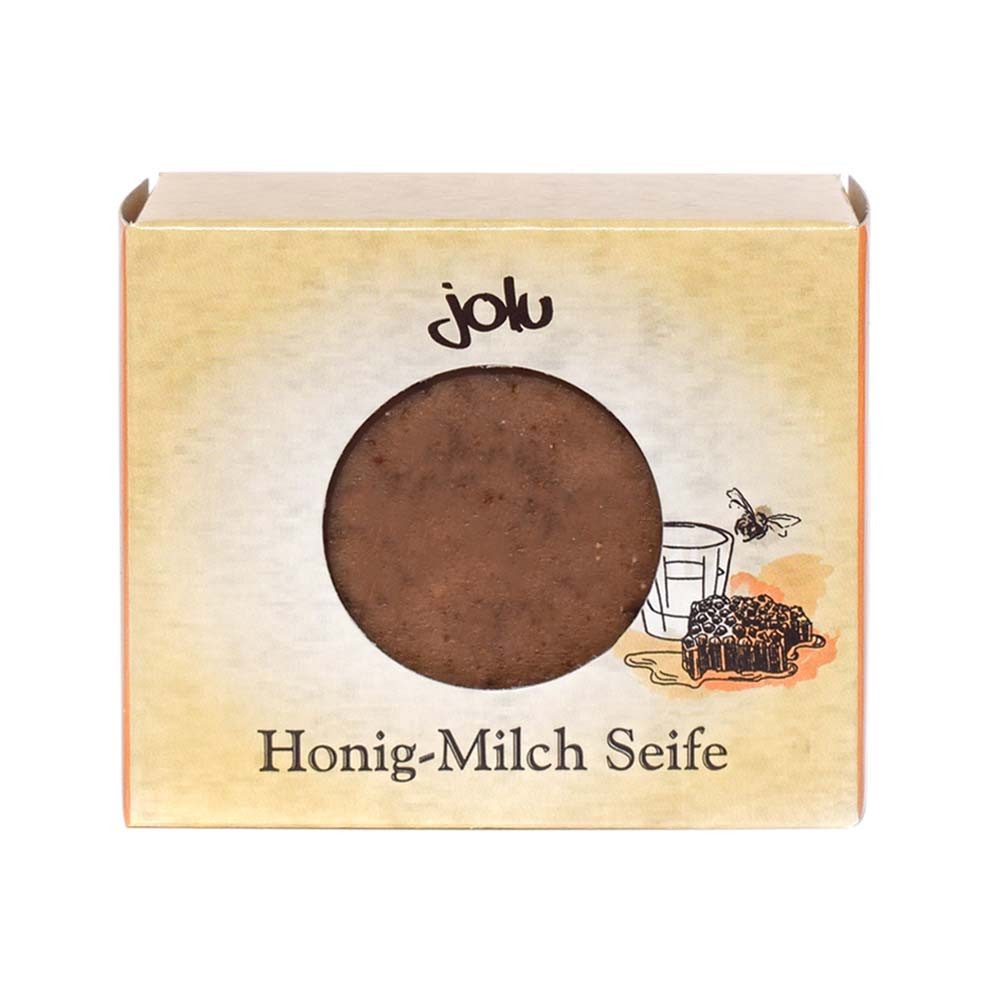 Jolu Feste Duschseife Dusch- und Handseife - Honig-Milch 90g