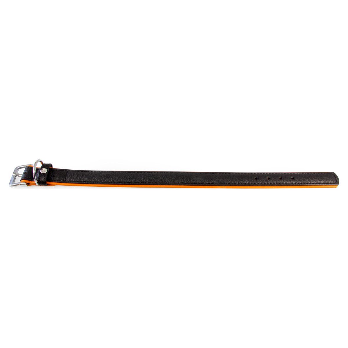 Das Lederband Hunde-Halsband Hundehalsband Denver schwarz/cognac