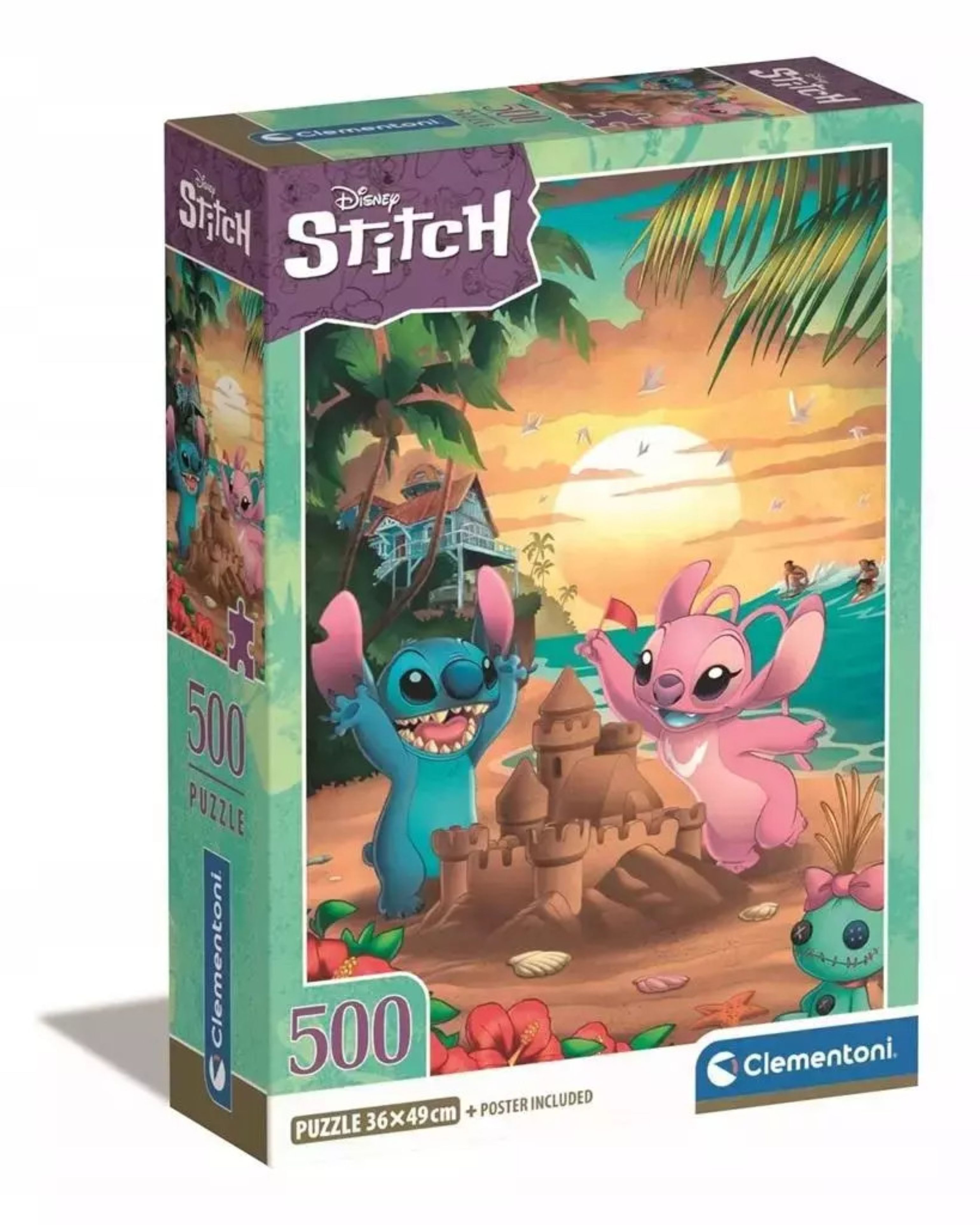 Stitch Puzzle Disney Lilo & Stitch Puzzle 500 Teile – Lilo & Angel, 49x36 cm, Puzzleteile