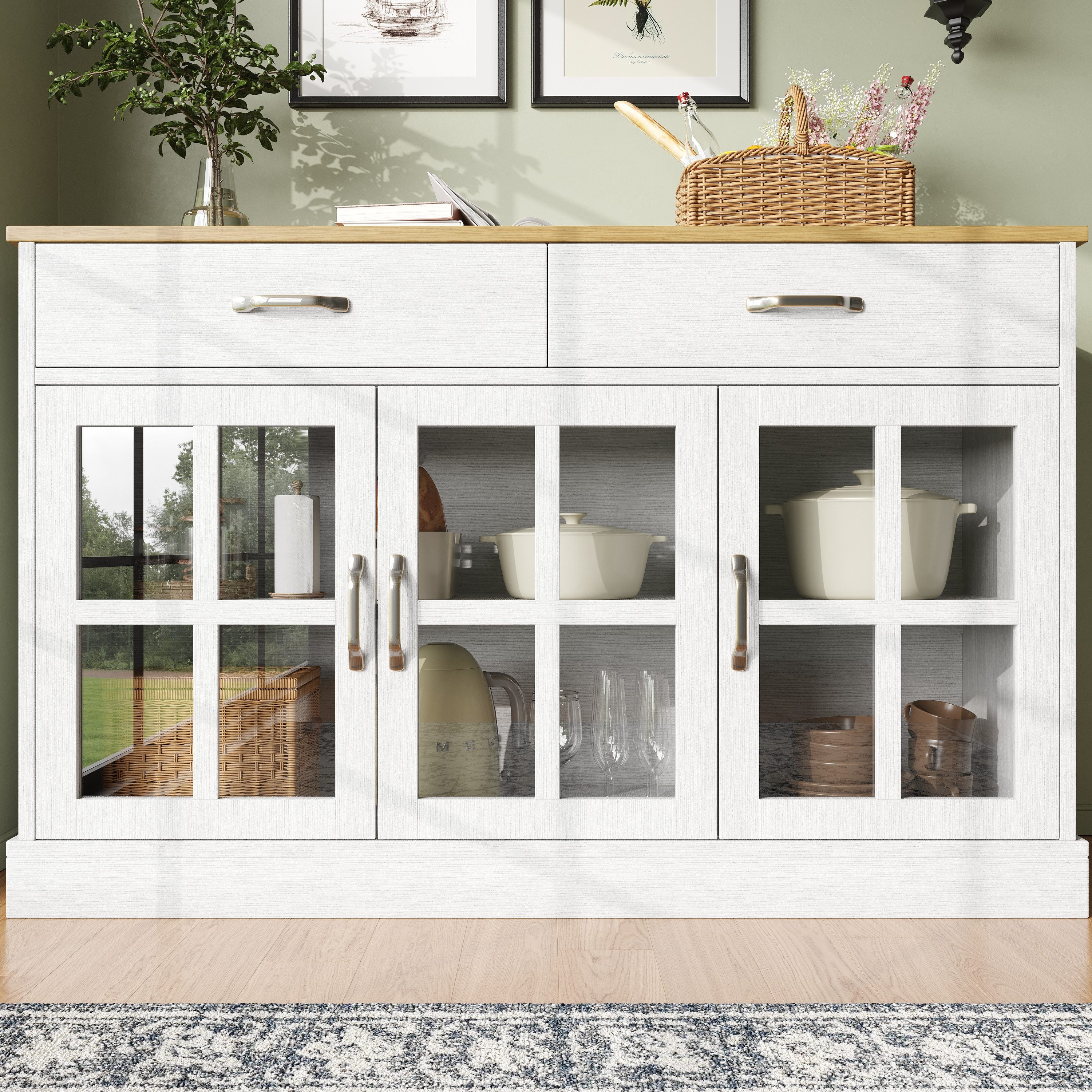 MODFU Sideboard Modernes Küchenschrank,Esszimmerschrank, mit Stauraum günstig online kaufen