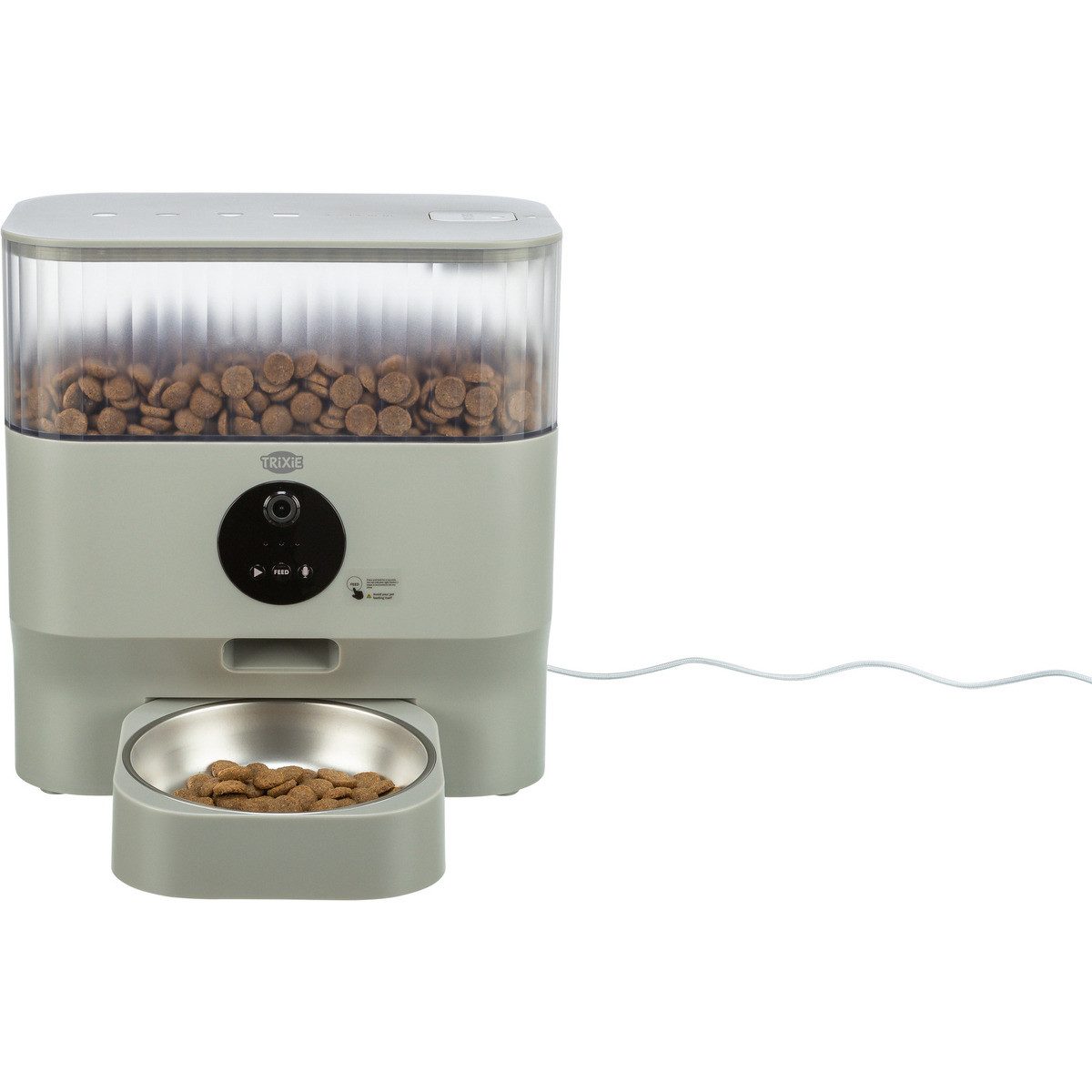 Hunde-Futterspender Futterautomat TX-C Smart 5 Liter hellgrau