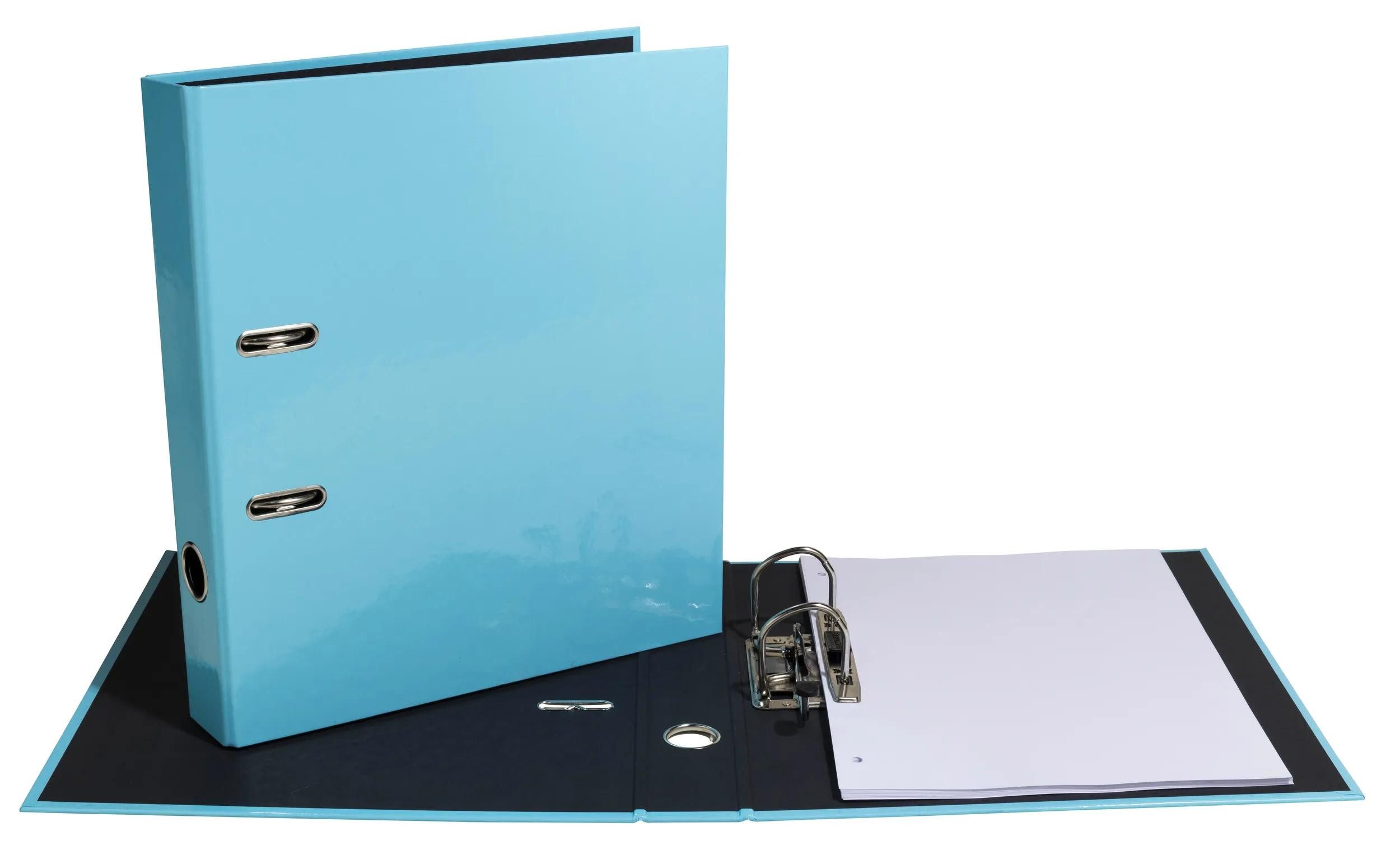 EXACOMPTA Aktenordner 10x Ordner Prem'Touch A4, Rücken 50mm, Aquarel - Pastellblau - 53464E, Ordner Papier Kollektion