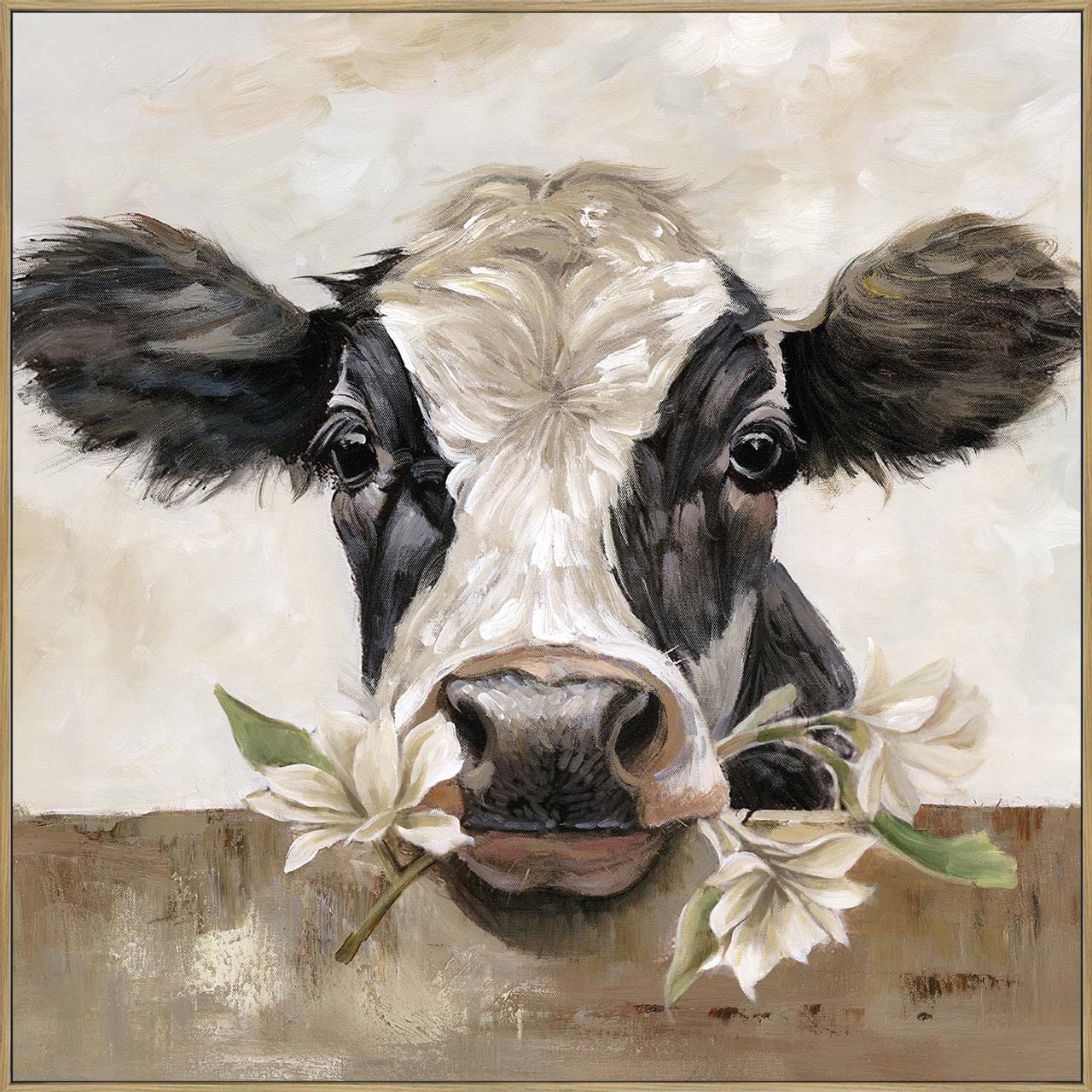 ArtUniverse Gemälde Kuh Waltraud 70x70 cm, Landleben