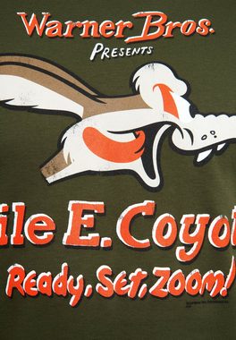 LOGOSHIRT T-Shirt Coyote mit großem Looney Tunes-Druck