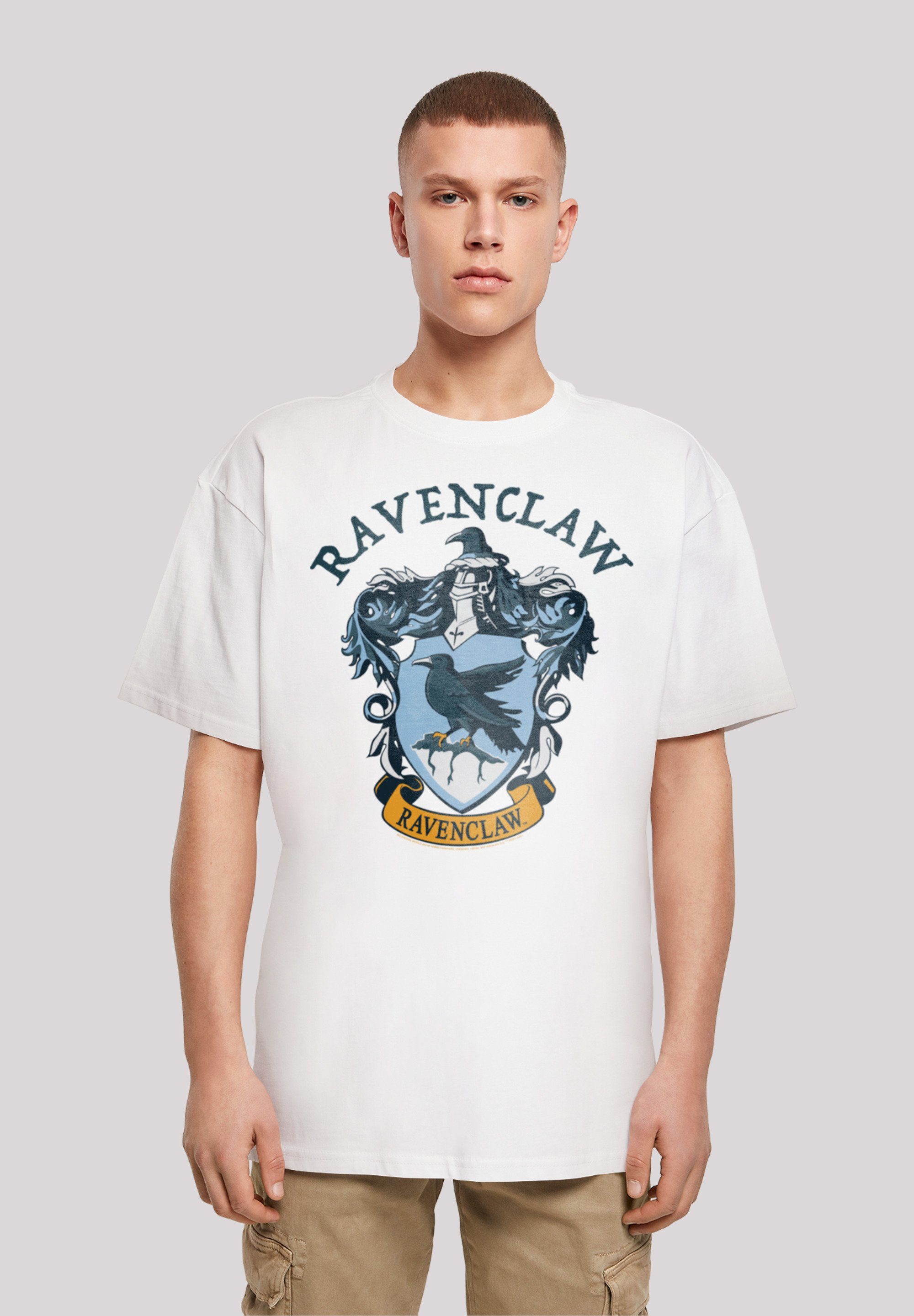 Ravenclaw Harry Kurzarmshirt Herren Oversize Heavy Tee (1-tlg) F4NT4STIC with Potter Crest