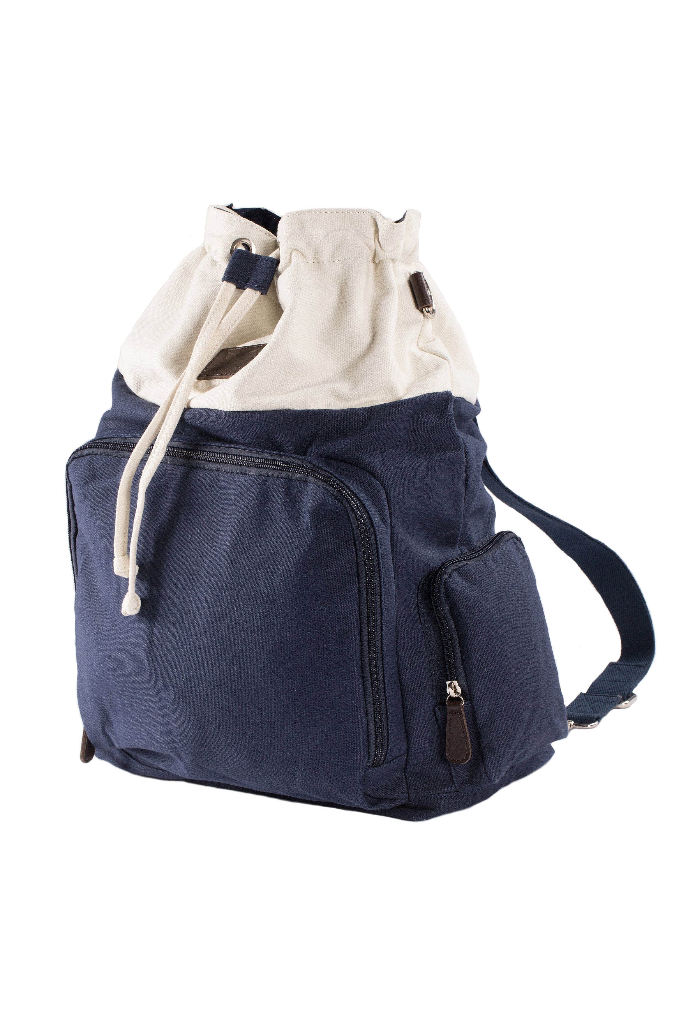 petit amour Wickelrucksack FREYA 2 in 1 stilvolle, funktionale Wickeltasche Dunkelblau Baumwolle (Set, 3-tlg., Wickelmatte, externes Befestigungssystem, abnehmbare Gurte), 3 in 1: Schultertasche/ Wickelrucksack/ Wickeltasche