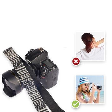 Lubgitsr Kamerazubehör-Set Kameragurt – Retro-Multi-Muster Kameragurte,für alle Digitalkameras, (1 tlg)