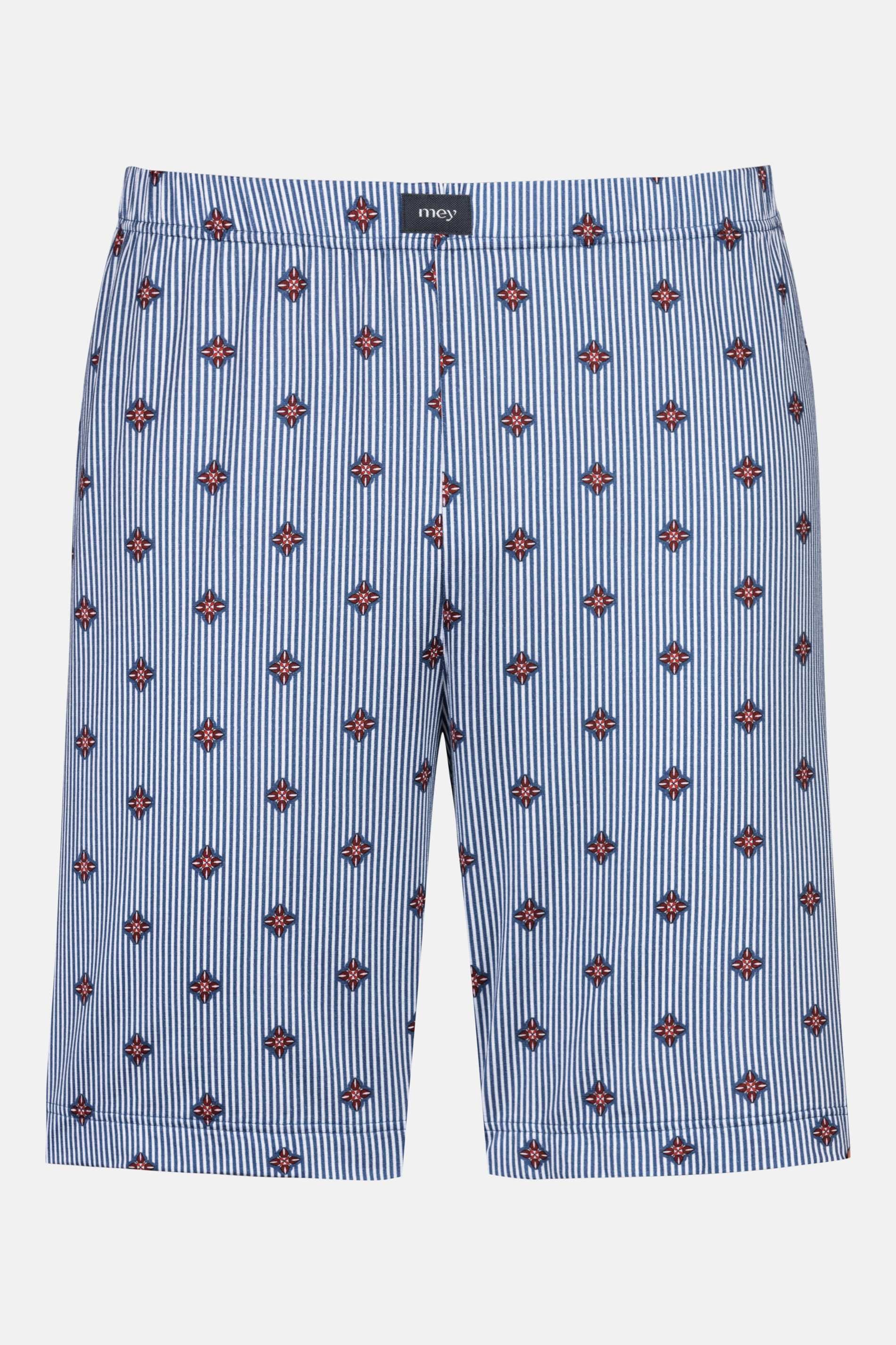Mey Schlafhose Serie Stripes With Small Pattern Minimal-Print (1-tlg) Softe Pyjamashorts, Single Jersey, Baumwoll-Mix