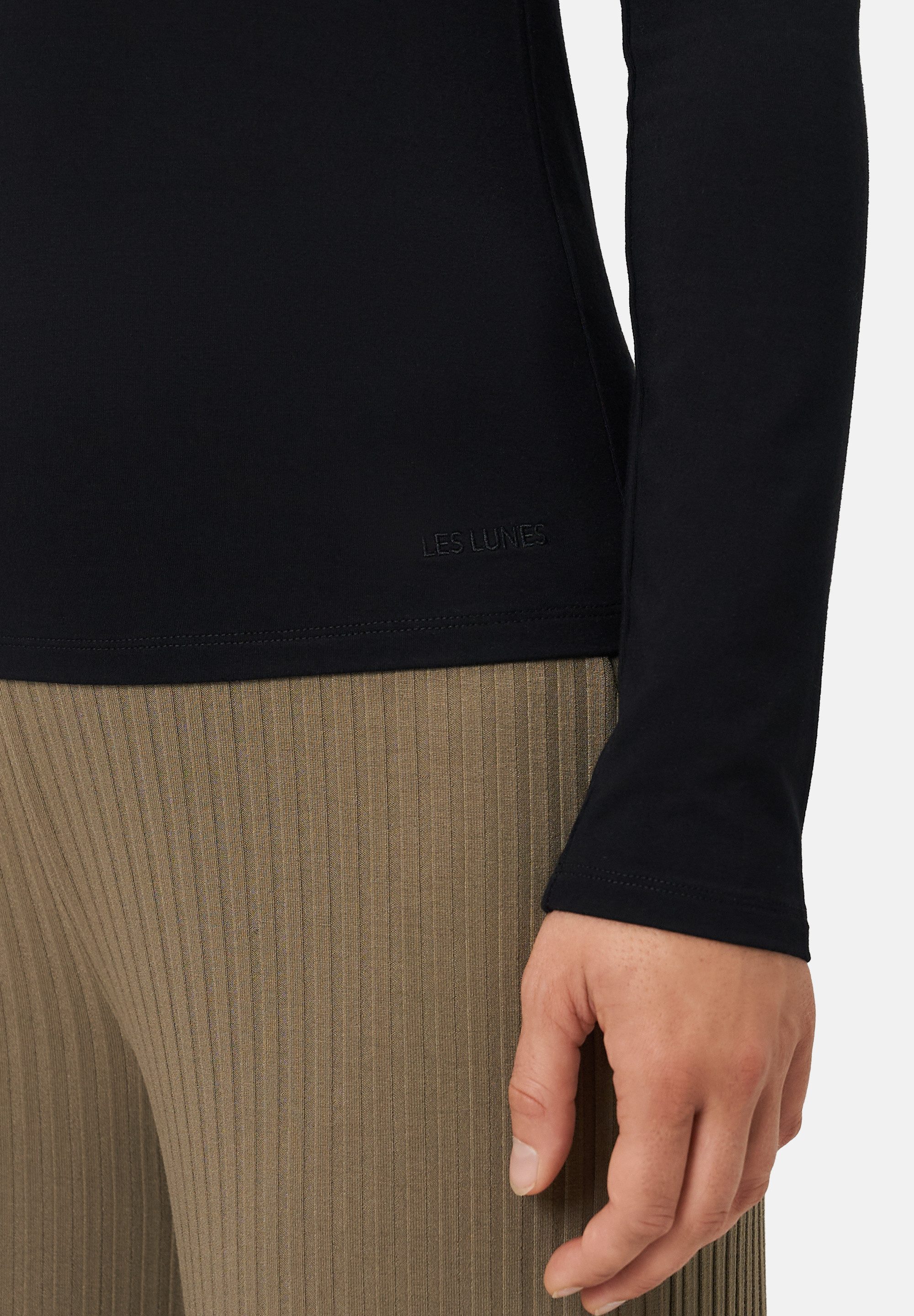 Les Lunes Langarmshirt SAAGE Warm Thermo Longsleeve Thermoeffekt, gebrushte Innenseite, atmungsaktiv