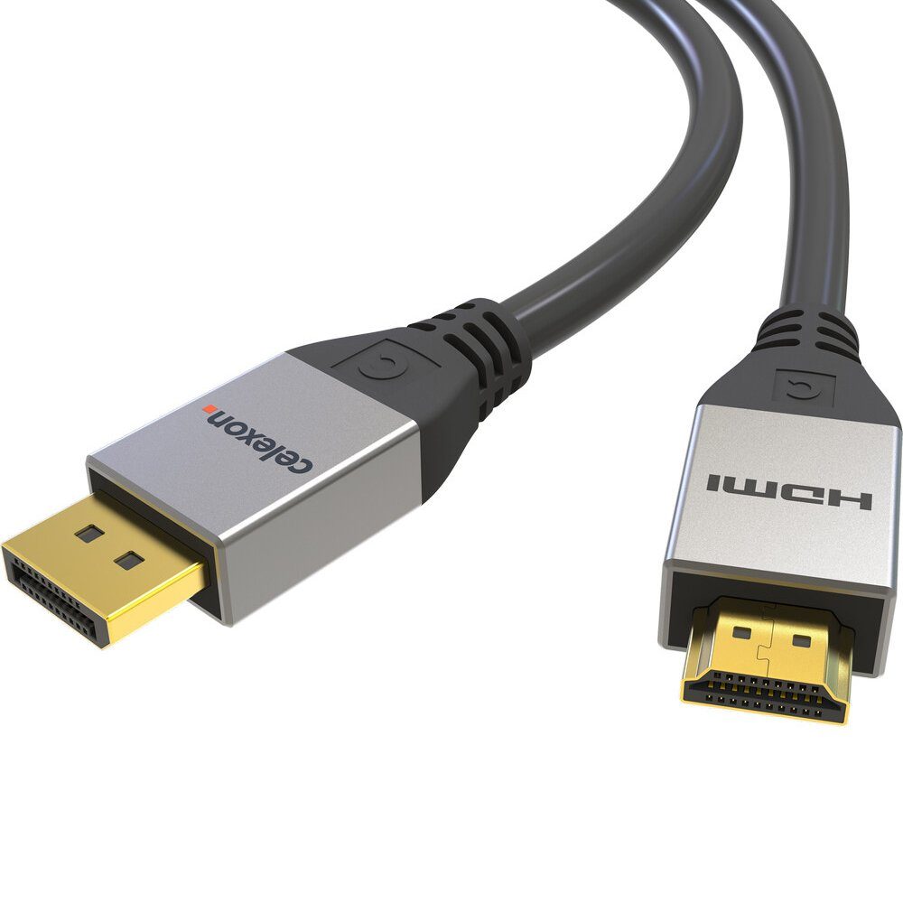 Celexon DisplayPort auf HDMI Kabel HDMI-Kabel, (300 cm), Professional ...