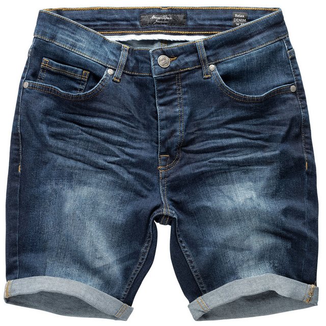 Amaci&Sons Jeansshorts MAYWOOD Jeansshort Herren Bermuda kurze Männer Hose günstig online kaufen