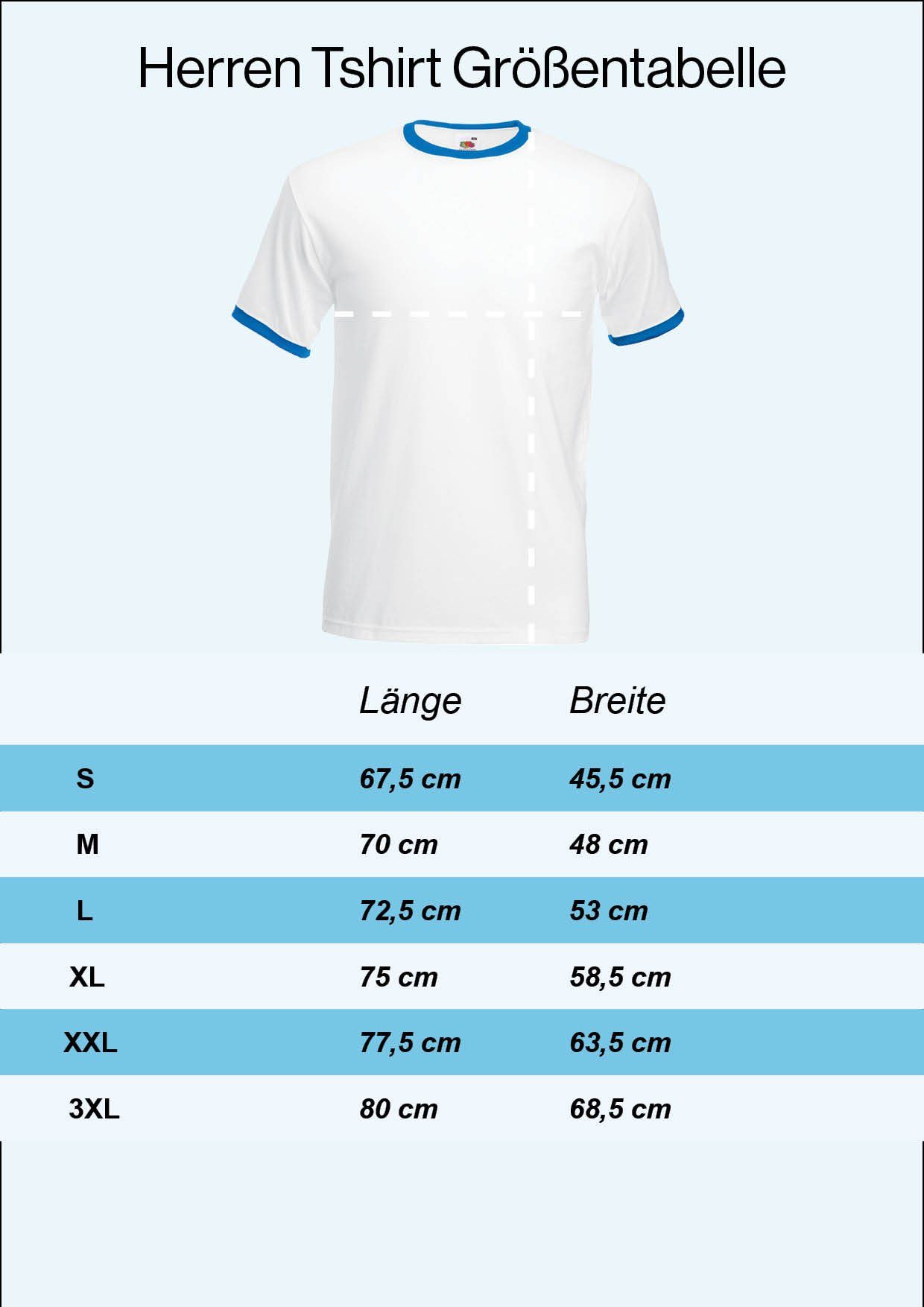 Youth Designz T-Shirt Argentinien Herren im mit trendigem Trikot Motiv Fußball T-Shirt Look