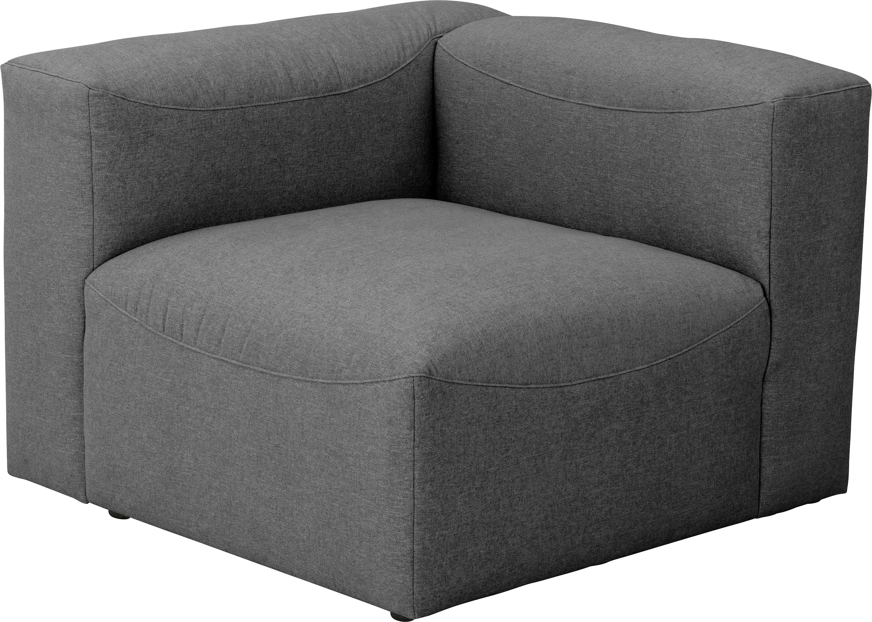 anthrazit Sofa-Eckelement individuell Winzer® mit Element Lena, Armlehne, Max kombinierbar