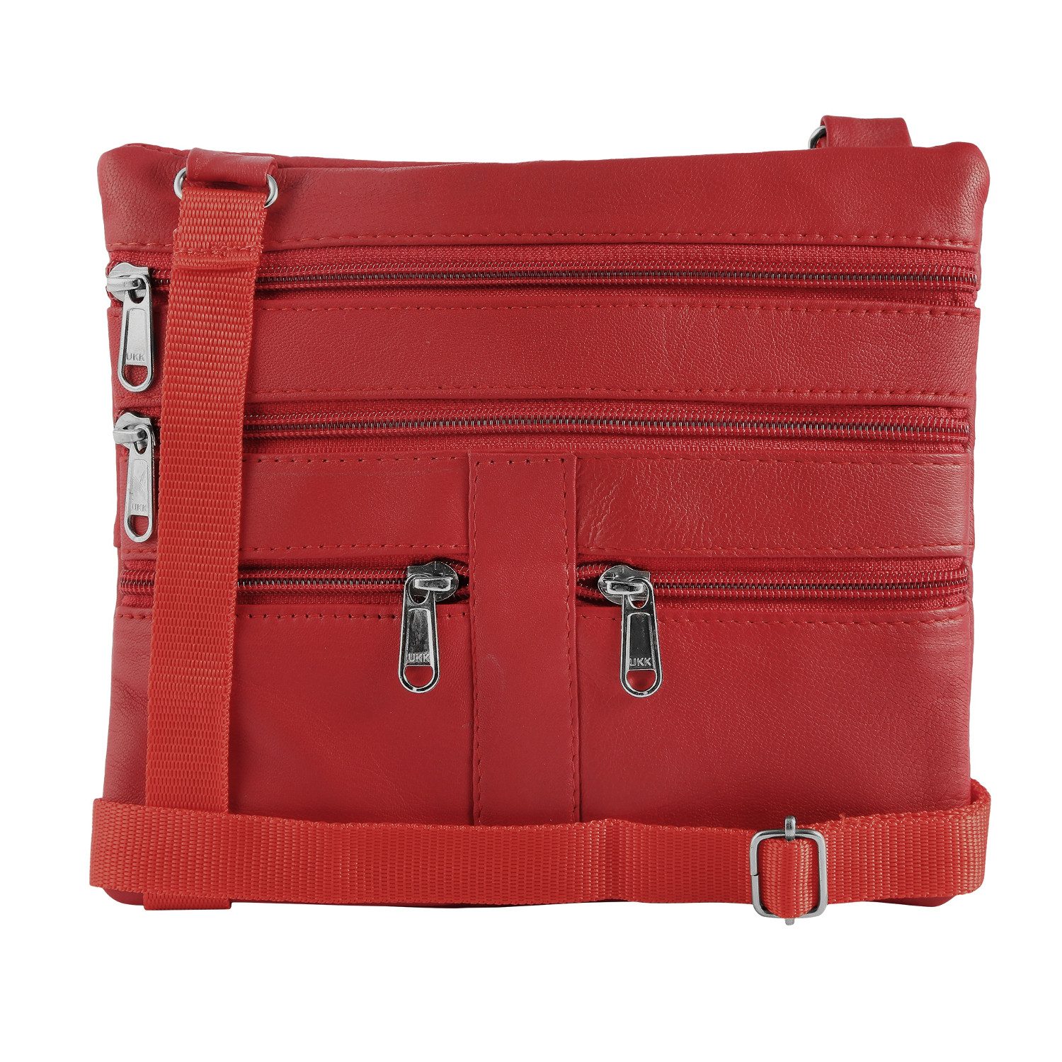 KARMA Handtasche Handtasche Leder vers. Farben Damen Tasche Henkeltasche (Schwarz Braun Rot Pink Dunkelbraun Türkis oder Rosa, Echtleder Damenhandtasche), Lederhandtasche Tasche Henkeltasche