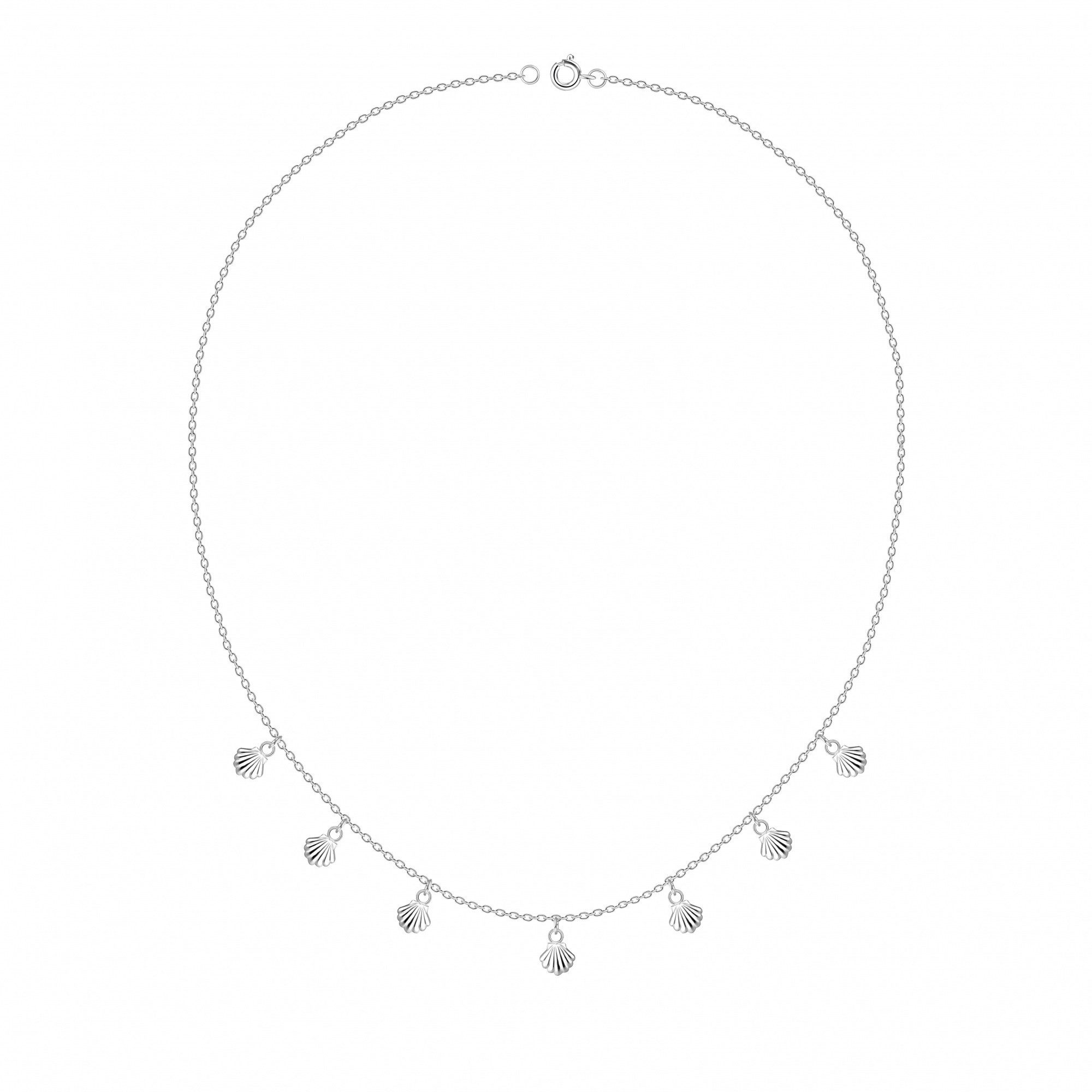 ALEXANDER YORK Kette mit Anhänger MUSCHELN, 925 Sterling Silber