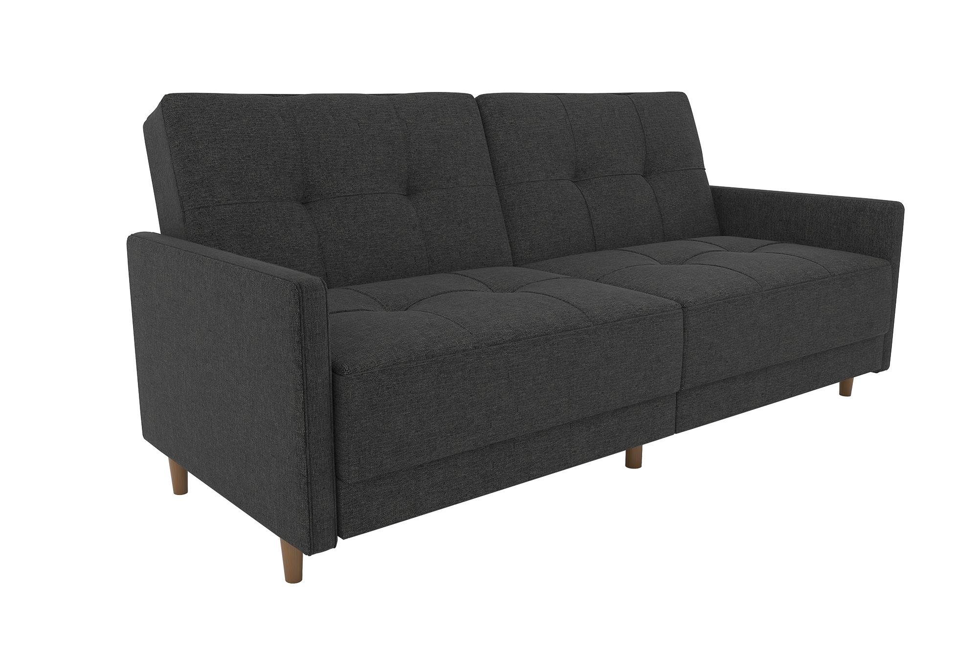 loft24 Schlafsofa Andora, Bezug aus Leinenstoff, Breite 193 cm