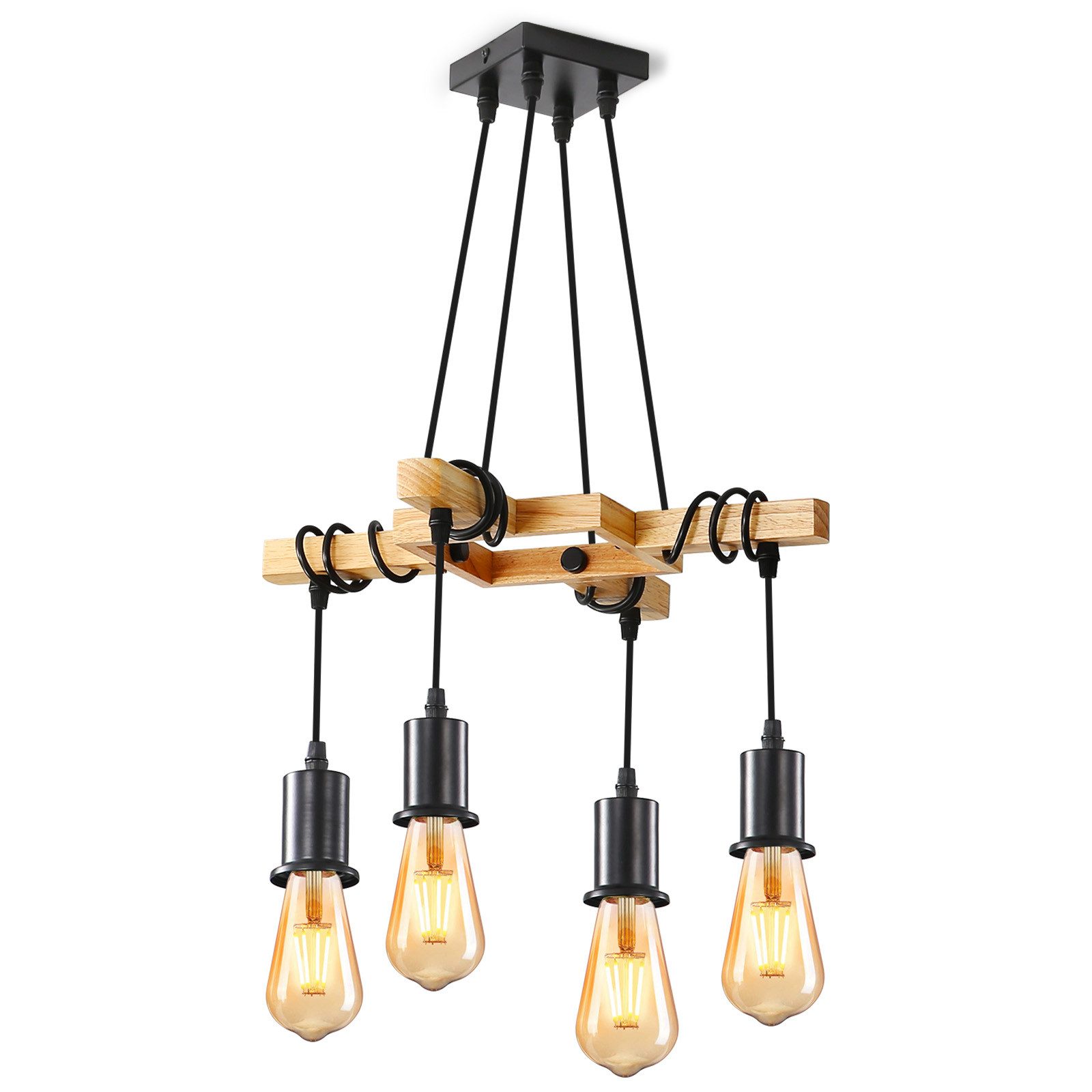 Riserva Kronleuchter Dekorative Wohnzimmerlampe,Holzleuchter,Schlafzimmerlampe
