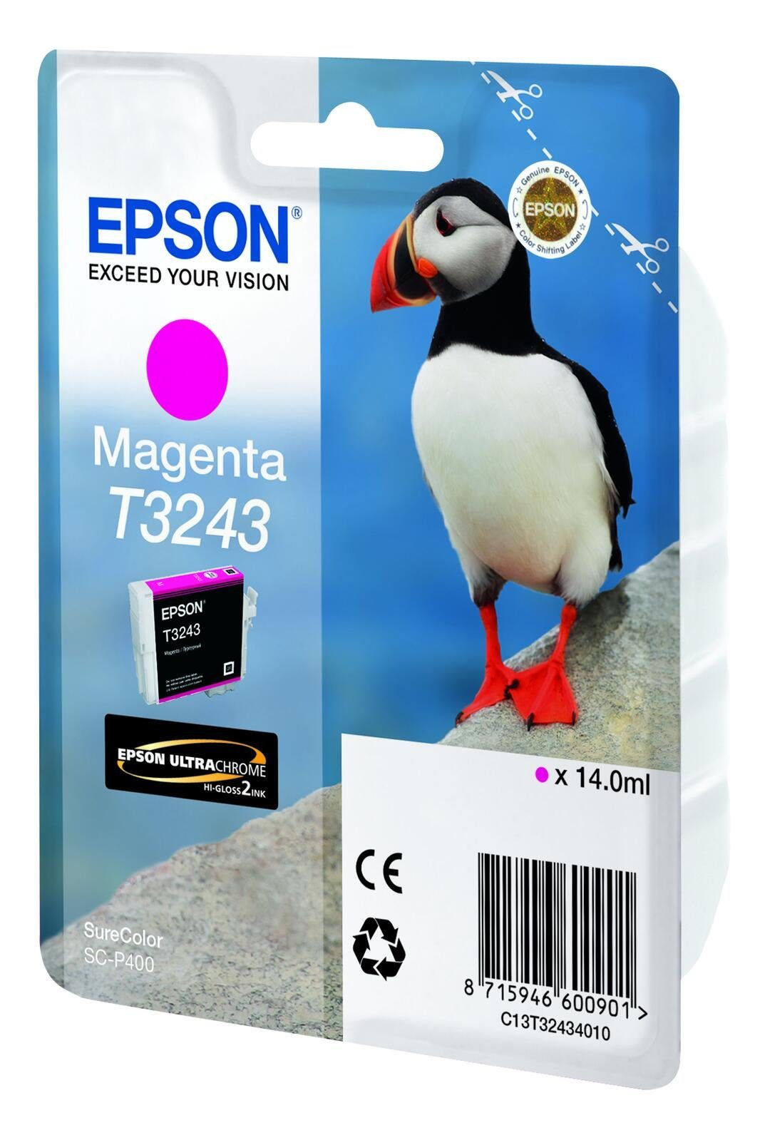 Epson Epson T3243 Druckerpatrone Magenta Tintenpatrone