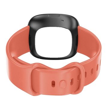CoolGadget Smartwatch-Armband Fitnessarmband aus TPU / Silikon, für Fitbit Versa 3 / 4 Sport Uhrenarmband Fitness Band Unisex Größe L