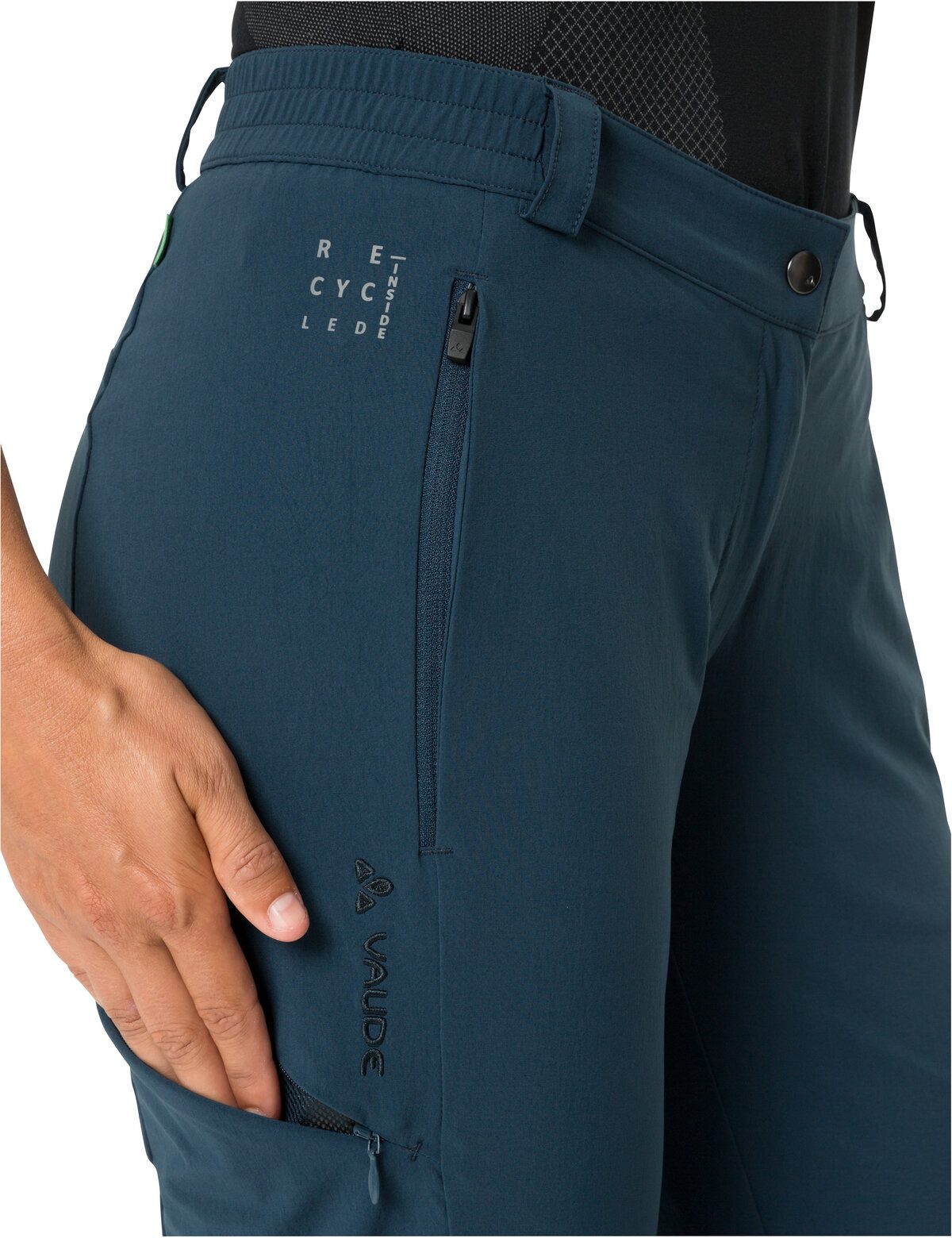 VAUDE Radhose WOMEN'S YARAS 3/4 PANTS sportlicher Stil, für Radsport, aus Polyamid und Elasthan