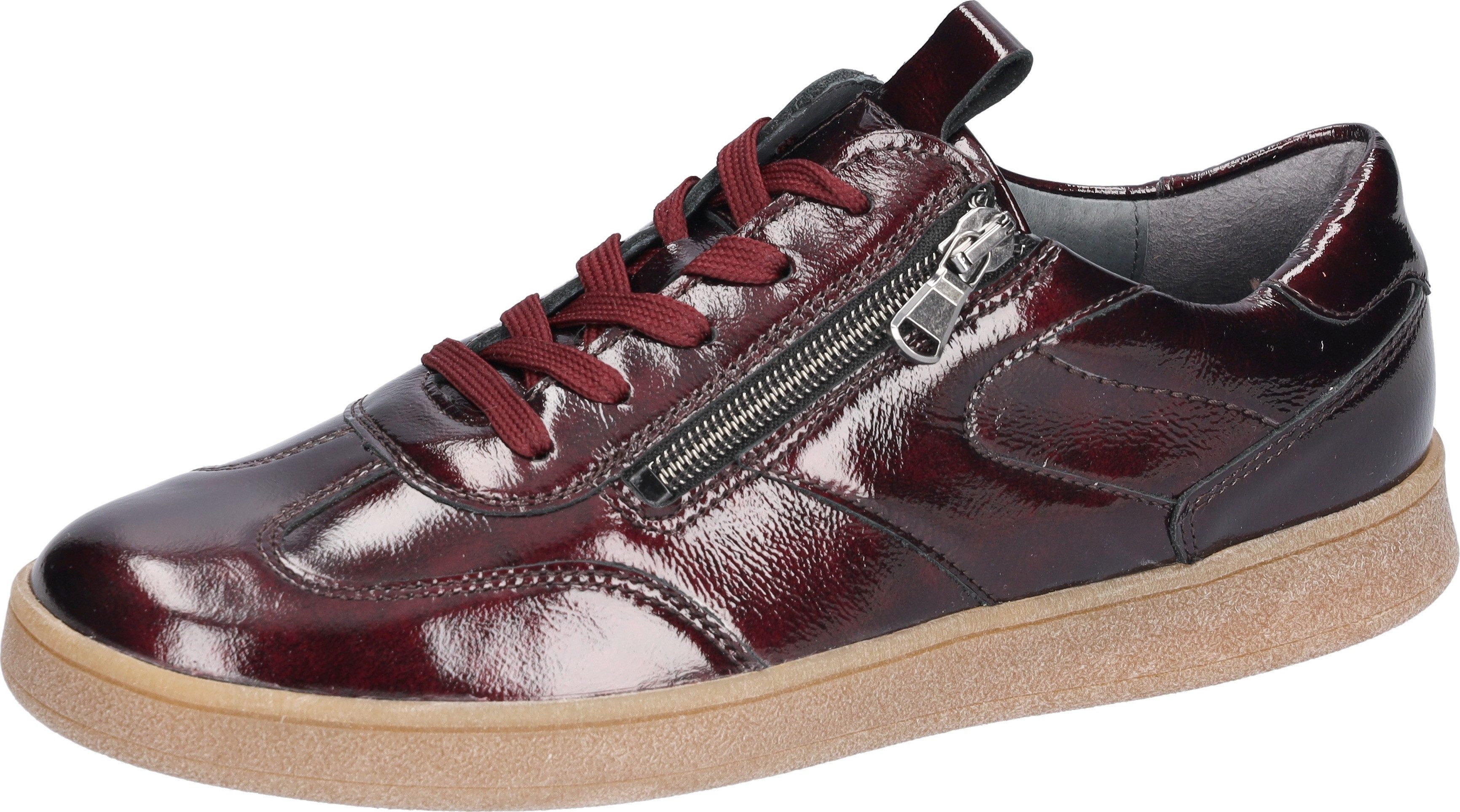 Waldläufer H-Daisy Schnürschuh Lacksneaker, Halbschuh, Bequemschuh in Komfortweite H