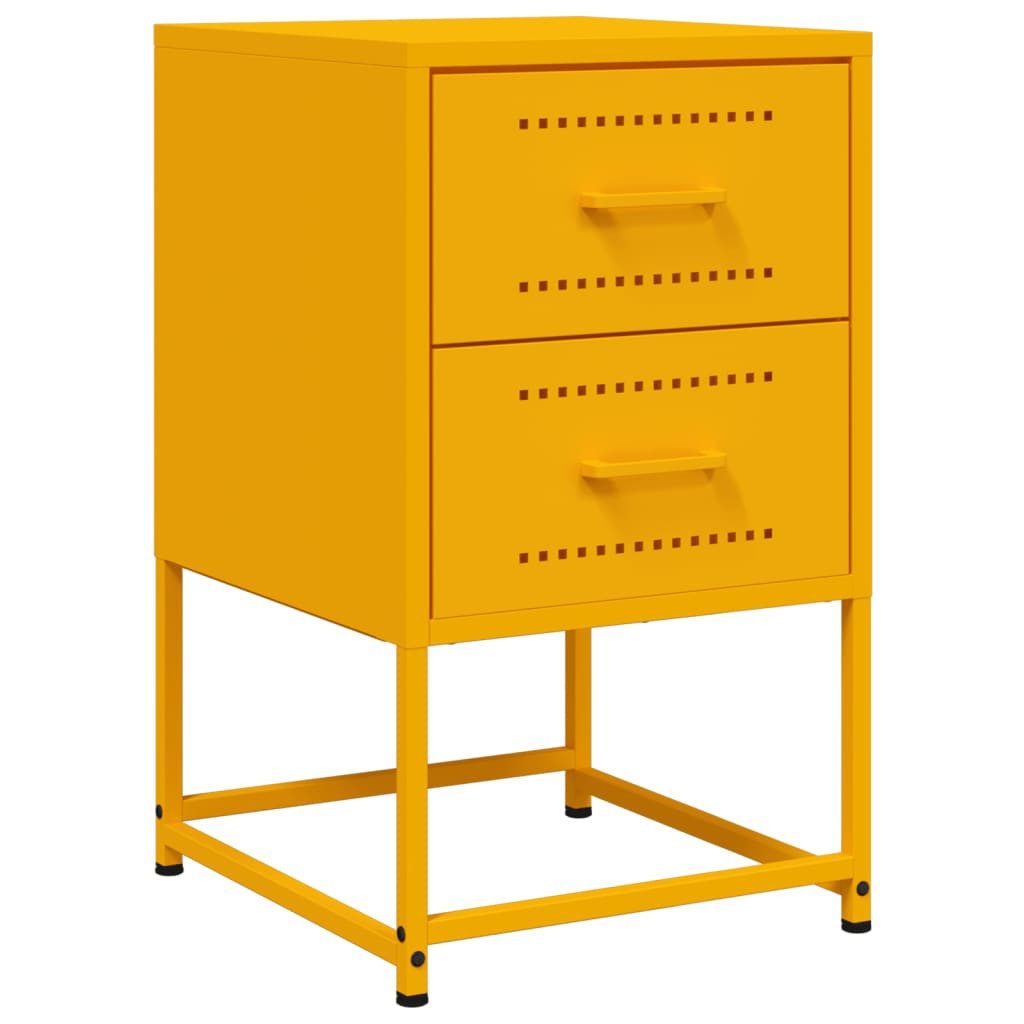 vidaXL Nachttisch Nachttisch Senfgelb 36x39x60,5 cm günstig online kaufen
