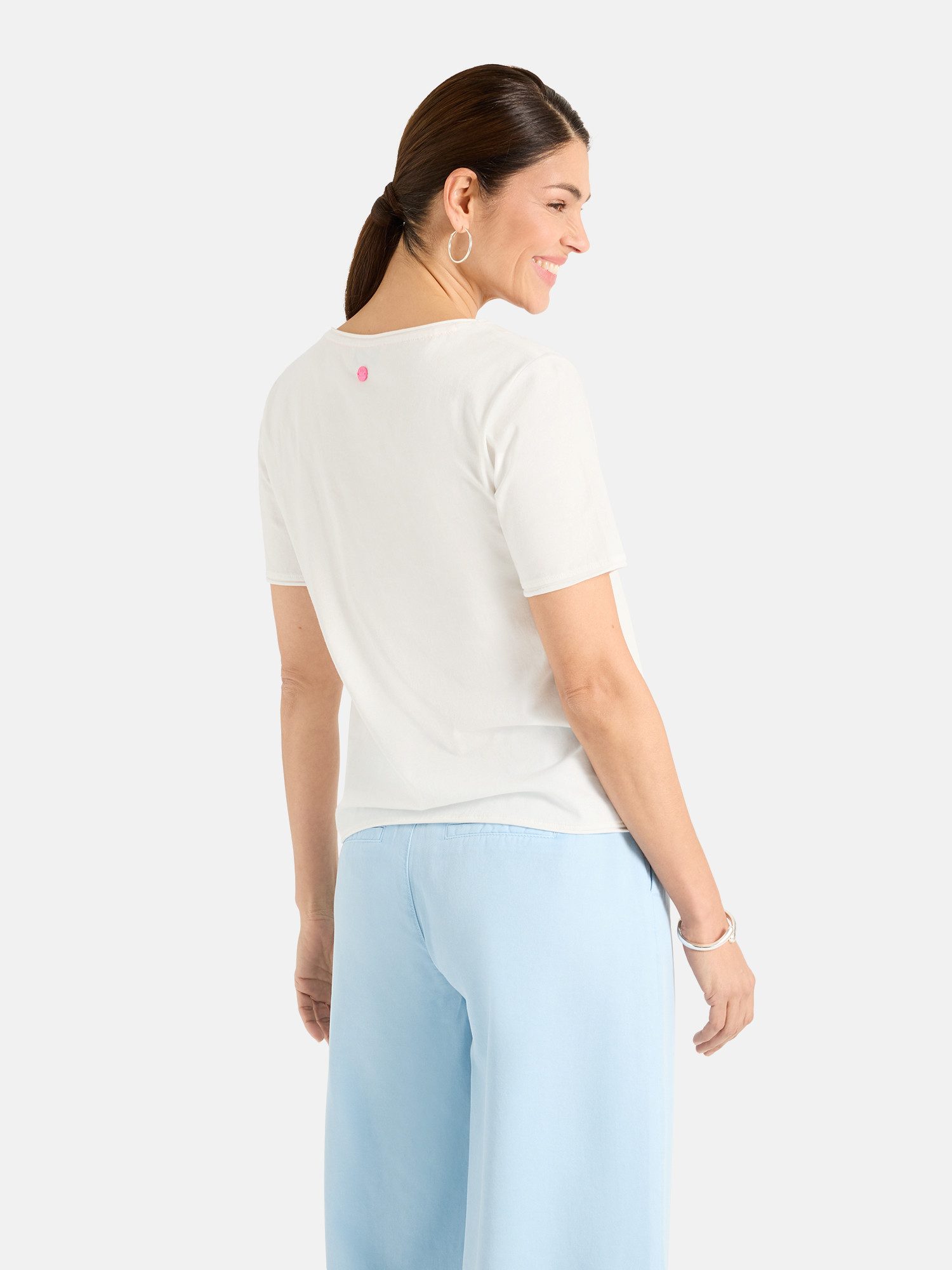 Lieblingsstück T-Shirt VictoriaL mit V-Ausschnitt, bedruckt