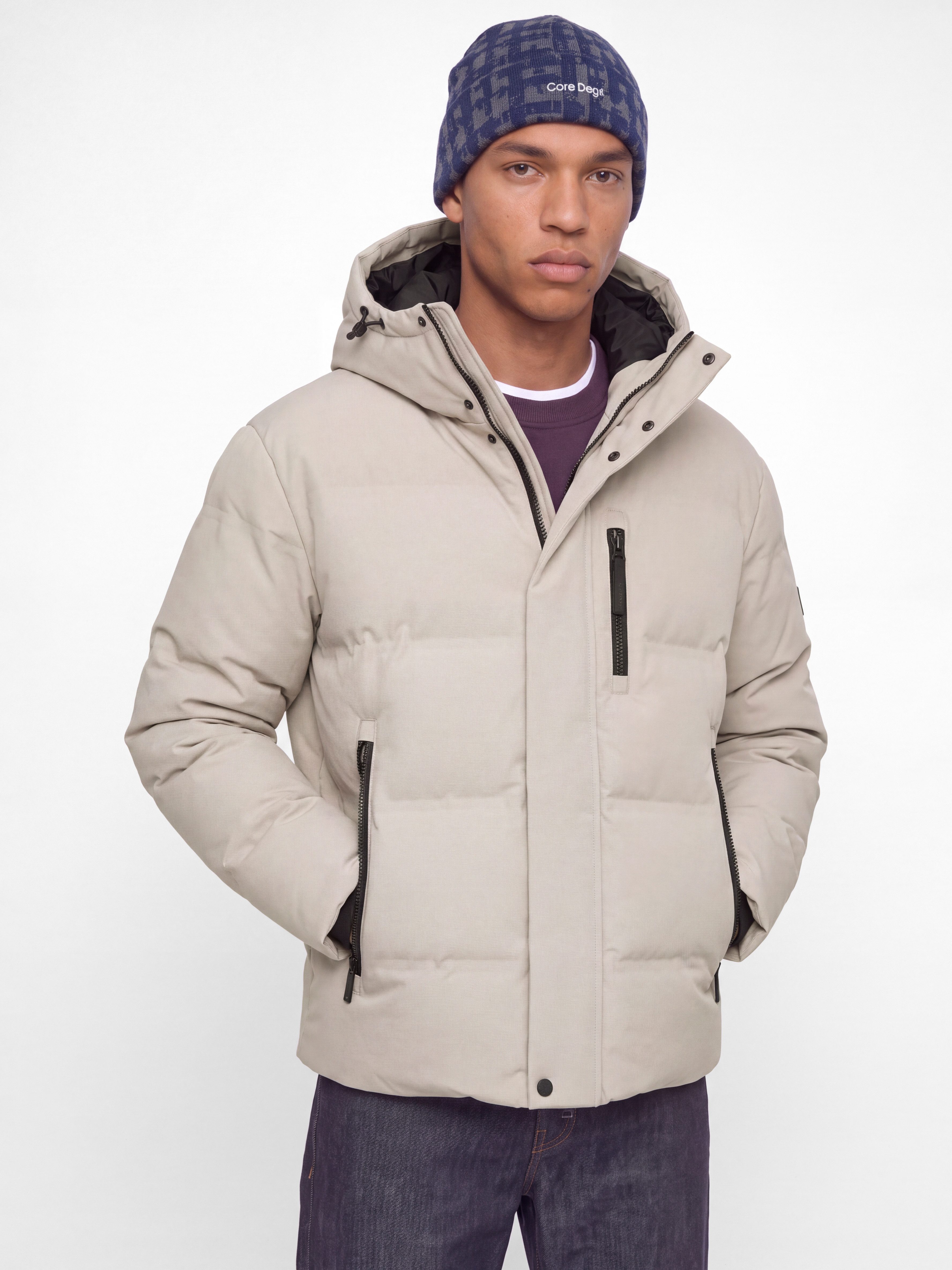 Jack & Jones Steppjacke JCOTRACE ALPHA PUFFER JACKET Kunstfaser, regular fit