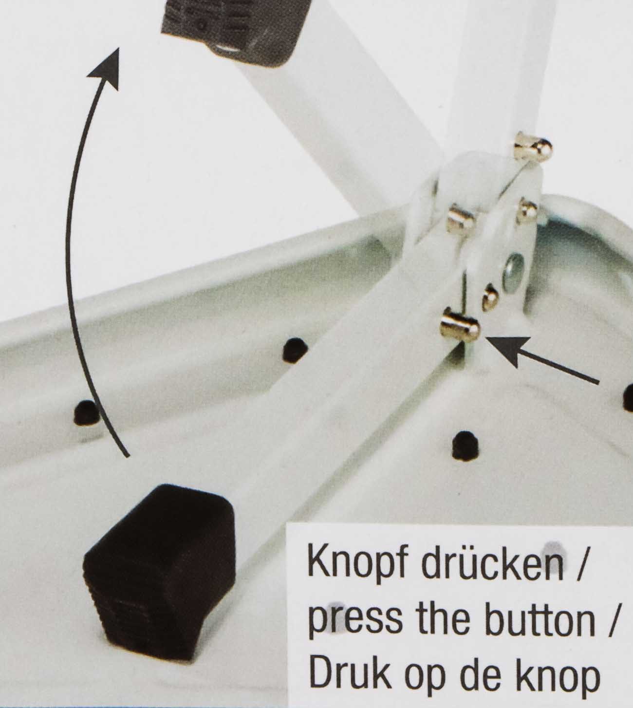 Bubble-Store Klapptritt faltbar mit Tragegriff (max. 150 kg, 1-St., Tritthocker einstufig), Klapphocker mit rutschfester Trittfläche – Bild 5 von 5